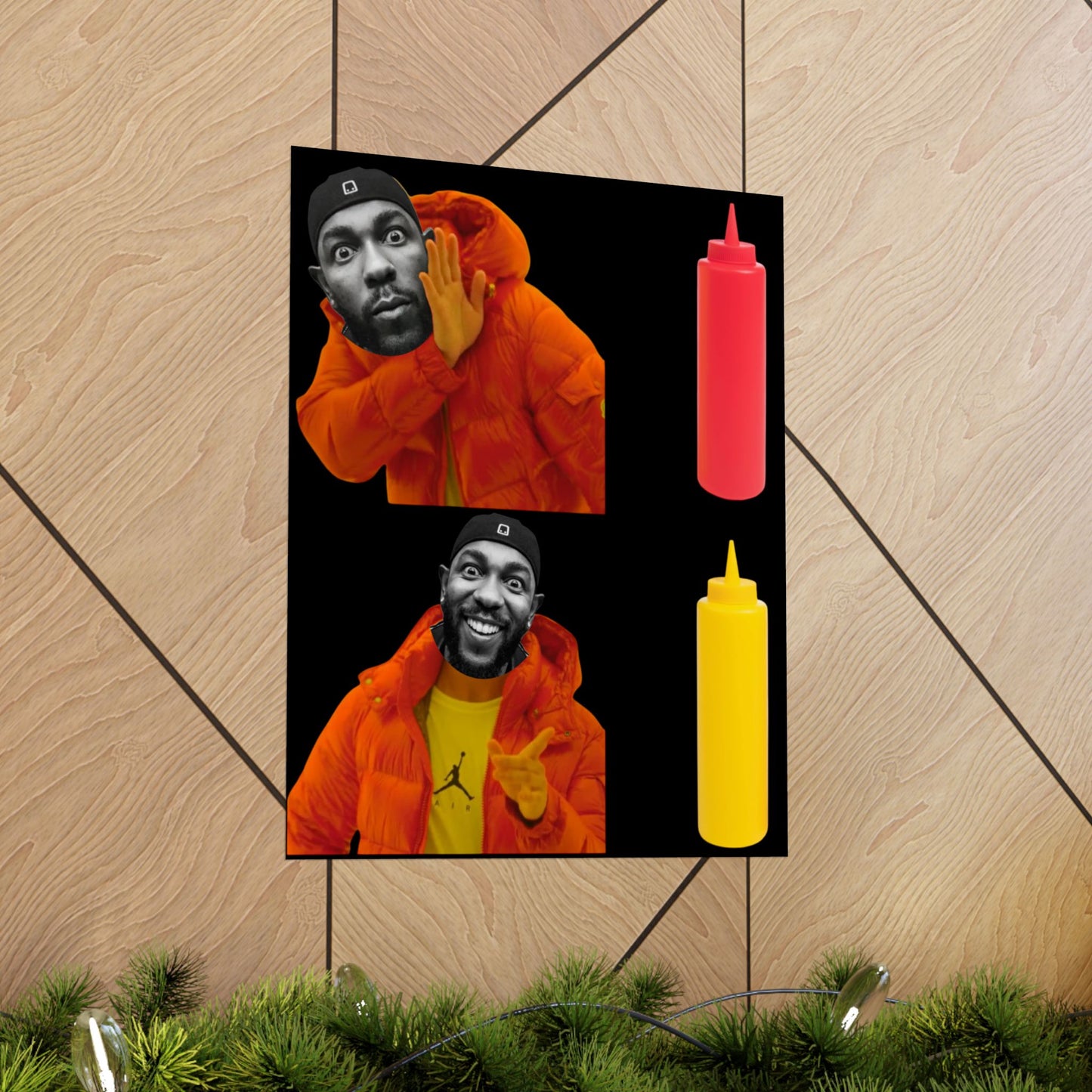 Kendrick Lamar MUSTARD Drake Meme - Matte Posters, Vibrant