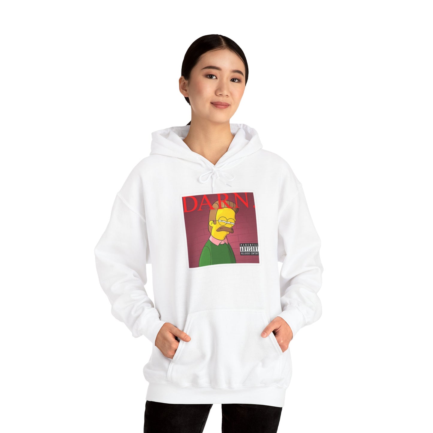 Kendrick Lamar X Simpsons "DARN" Ned Flanders Mashup Hoodie – Funny Rap Streetwear