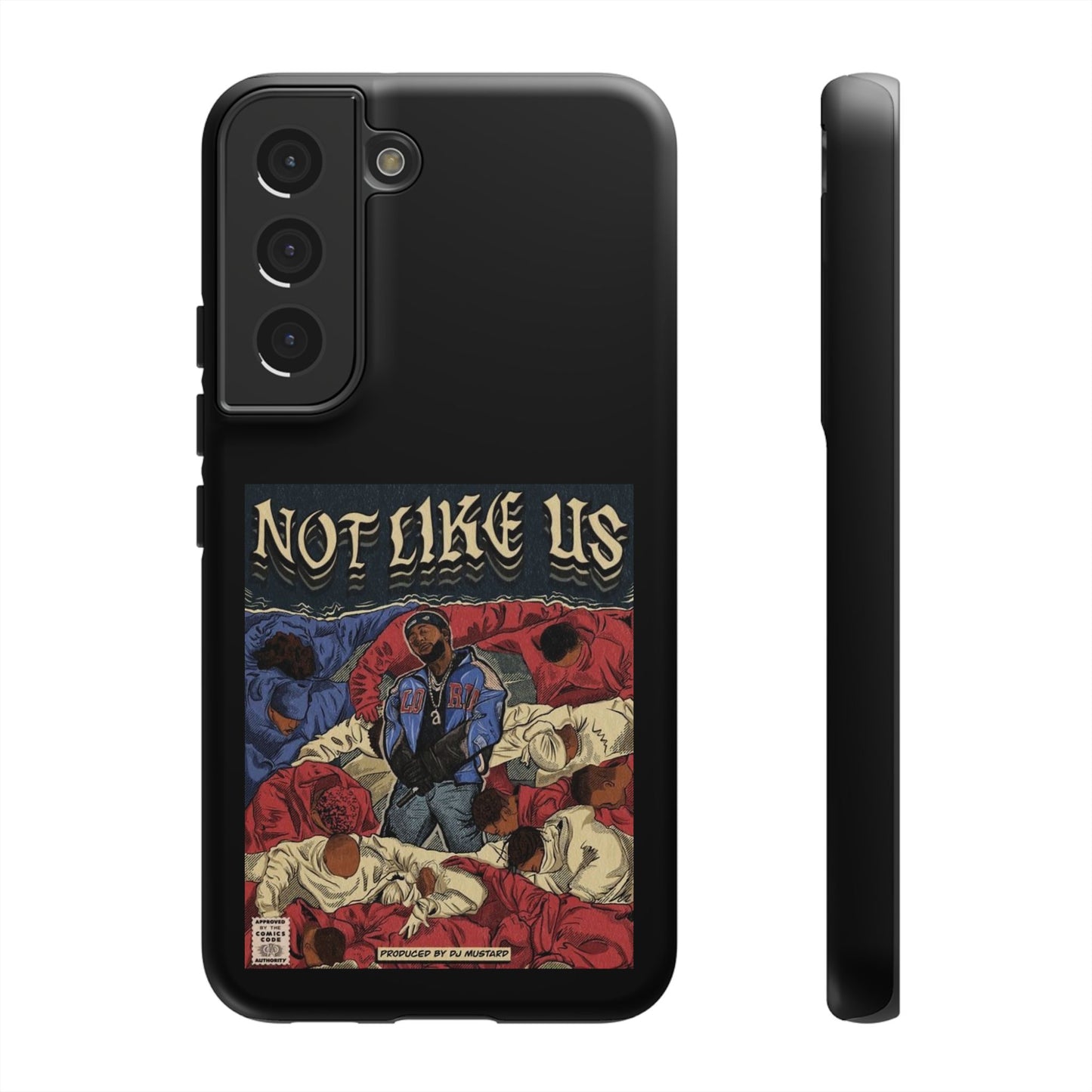 Kendrick Lamar "Not Like Us" Comic Book Cover Tough Phone Case – Hip Hop Art, Shockproof Dual-Layer Protection