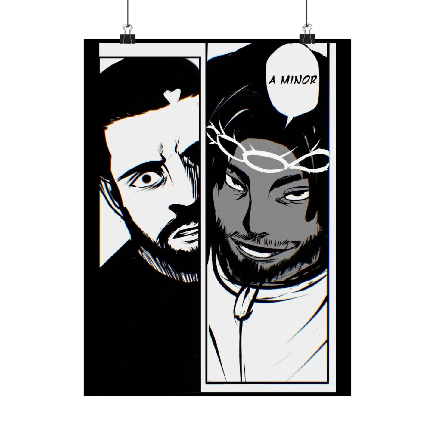 Kendrick Lamar Vs Drake Anime Battle - Matte Posters