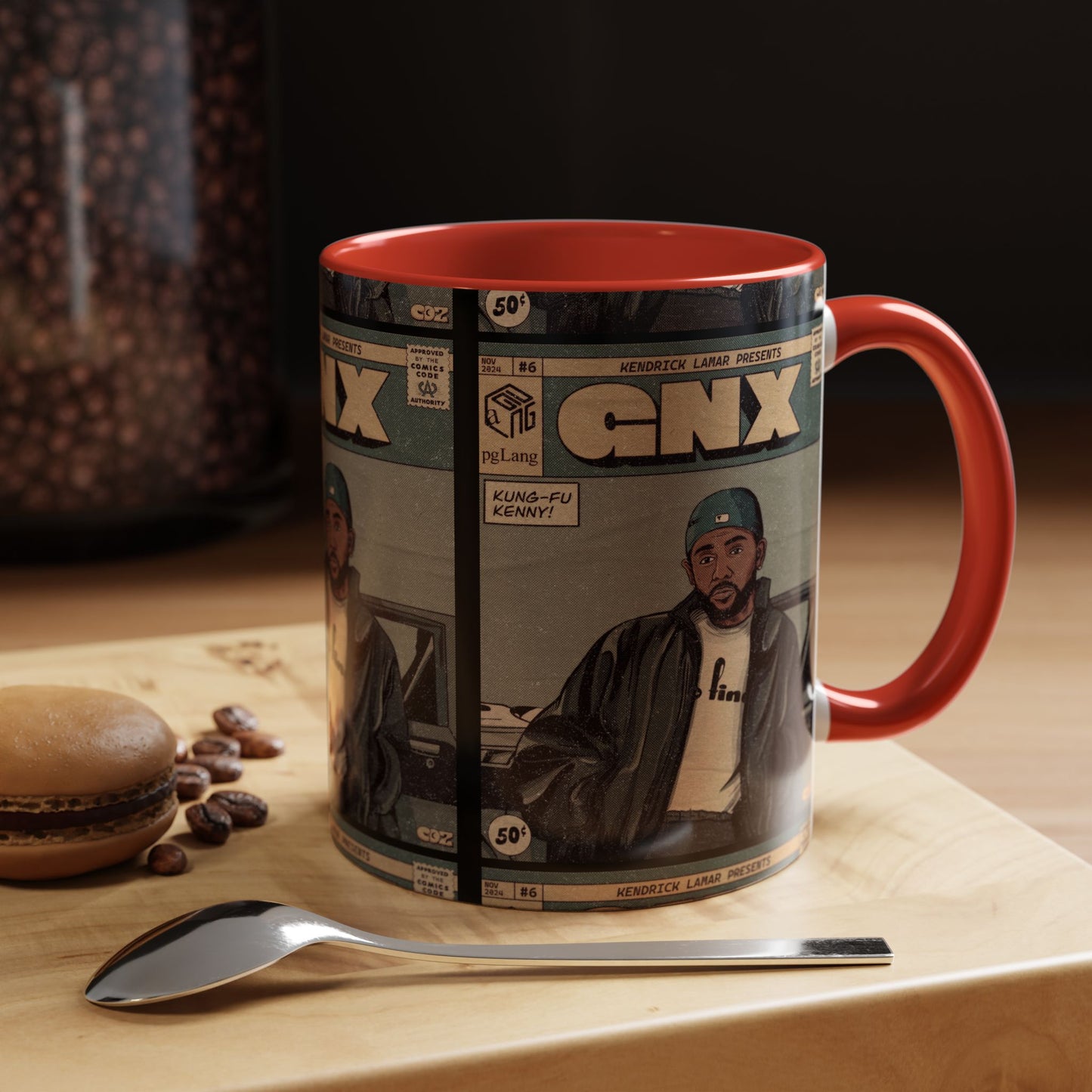 Kendrick Lamar "GNX" Comic Cover Mug – Hip-Hop Art Coffee Cup, Gift for Music Fans