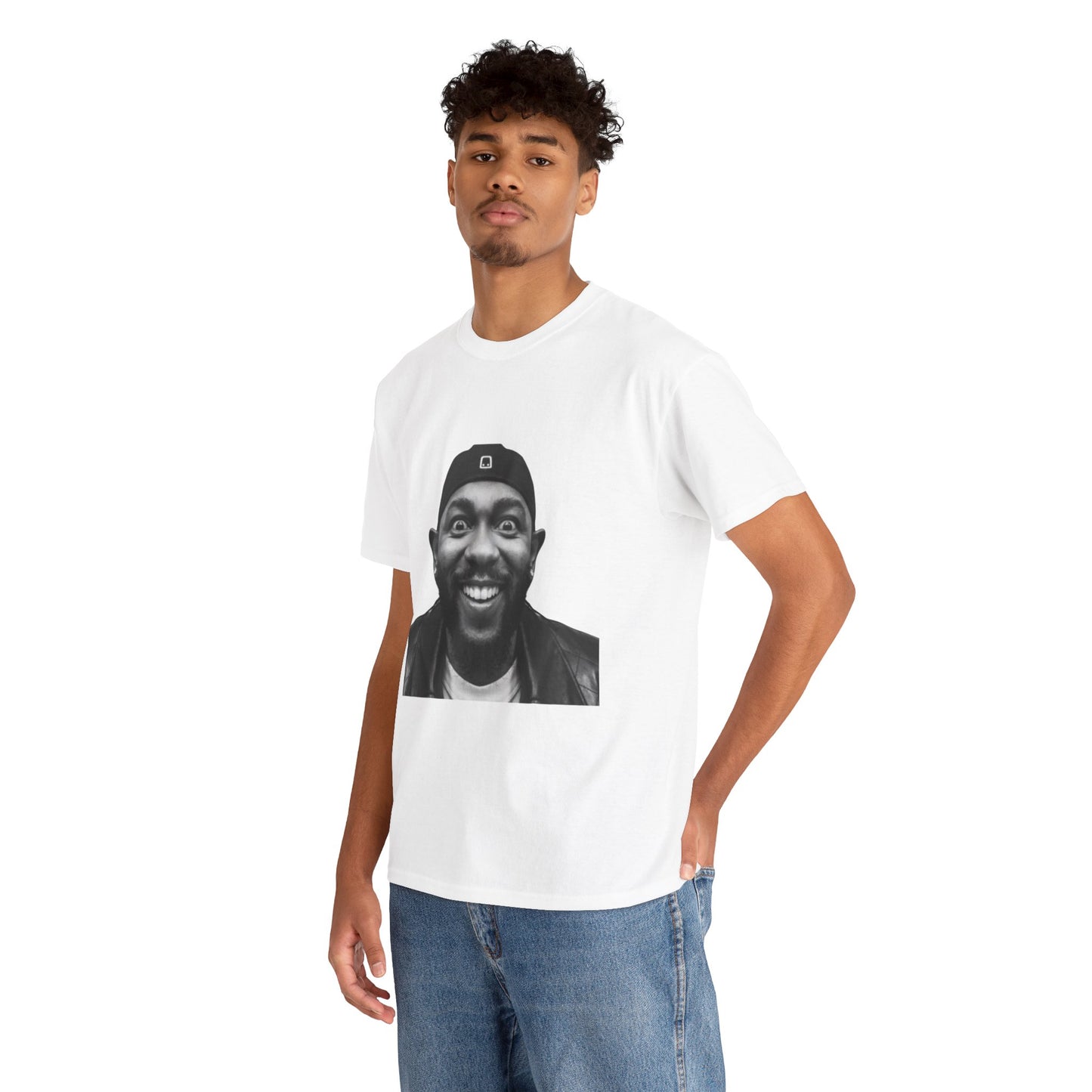 Kendrick Lamar Meme Face Mustard - T-Shirt/Unisex Heavy Cotton Shirt
