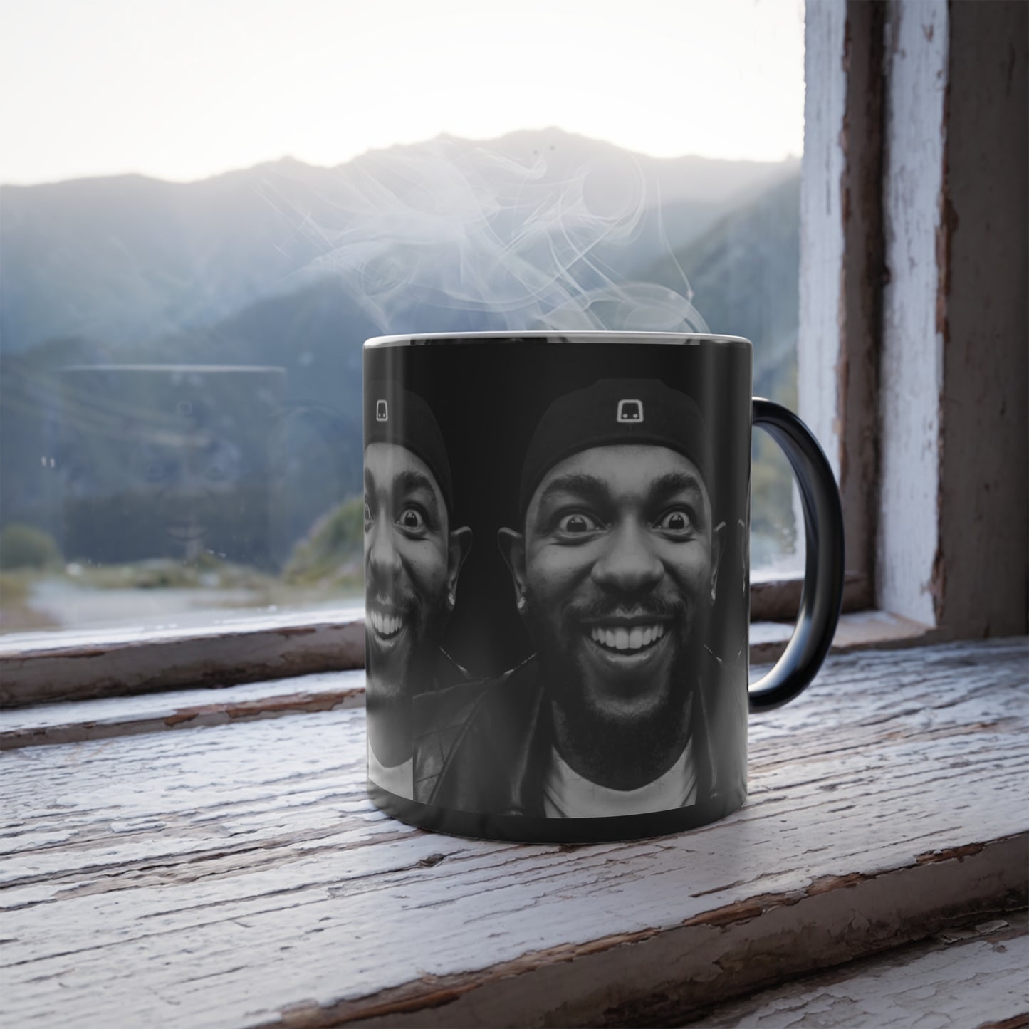 Kendrick Lamar Meme Face Mustard - Mug - Color-Changing