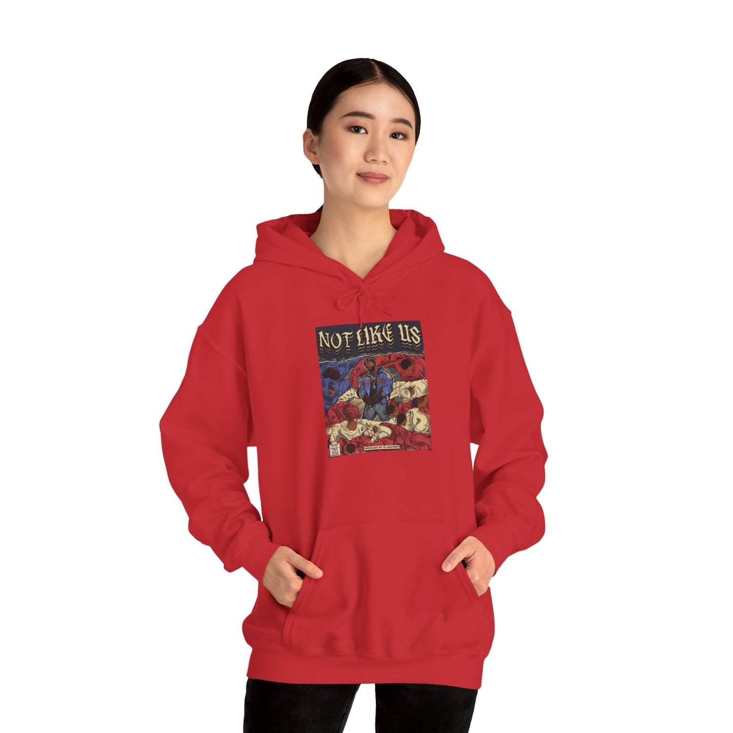 Kendrick Lamar "Not Like Us" Comic Book Hoodie – Hip Hop Fan Art Sweatshirt, Unisex Streetwear Gift