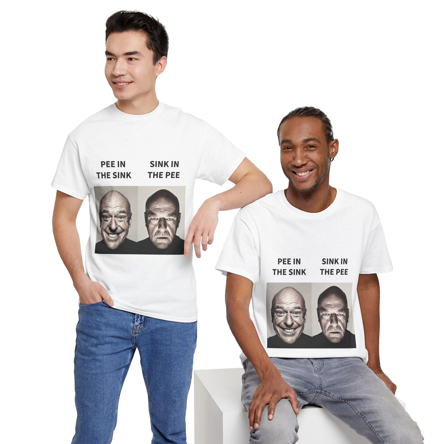 Dean Norris Breaking Bad "PEE IN THE SINK" Meme T-Shirt - WAS $24.99