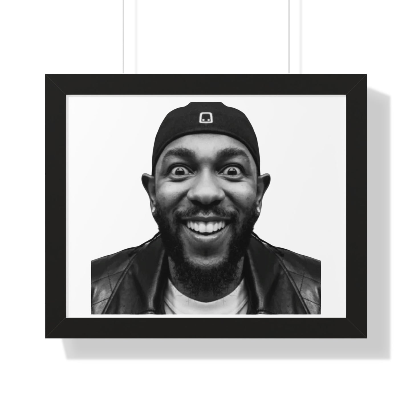 Kendrick Lamar Meme Face Mustard - Framed Poster