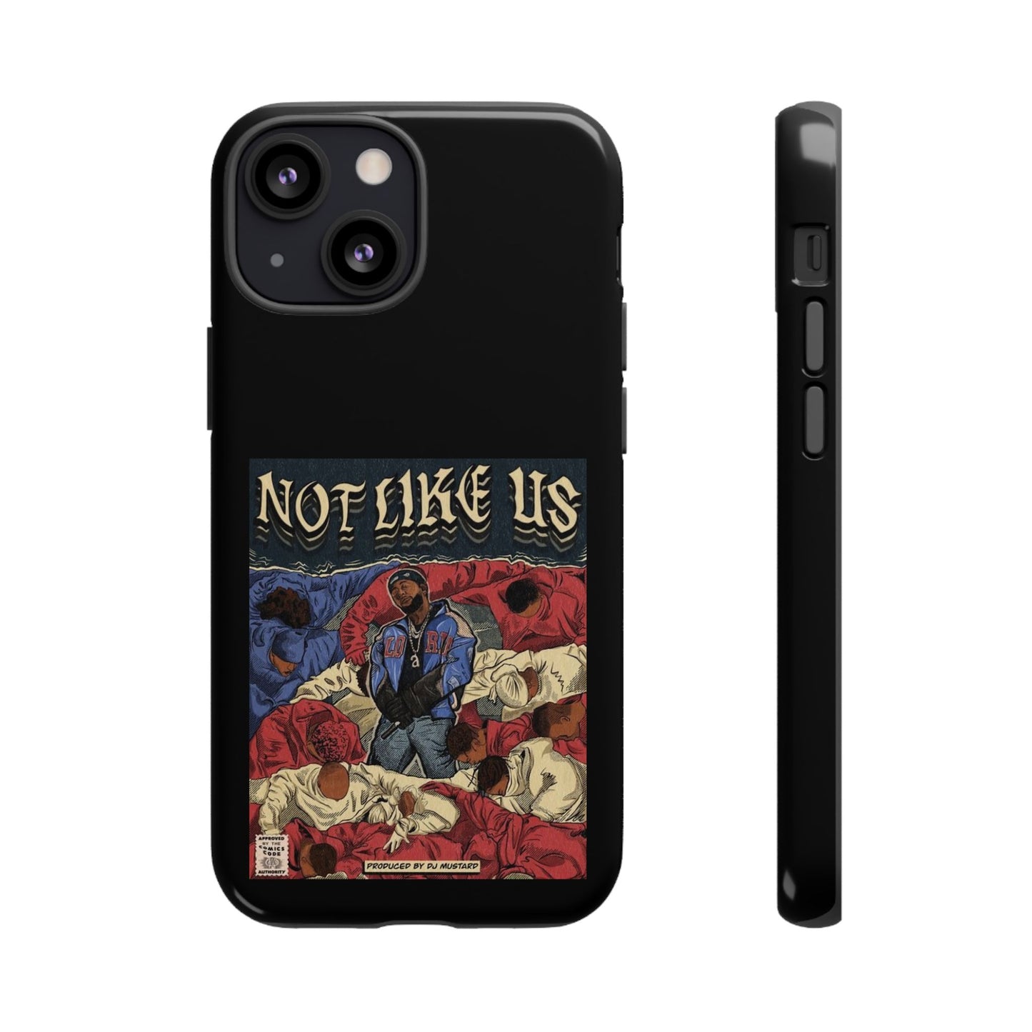 Kendrick Lamar "Not Like Us" Comic Book Cover Tough Phone Case – Hip Hop Art, Shockproof Dual-Layer Protection