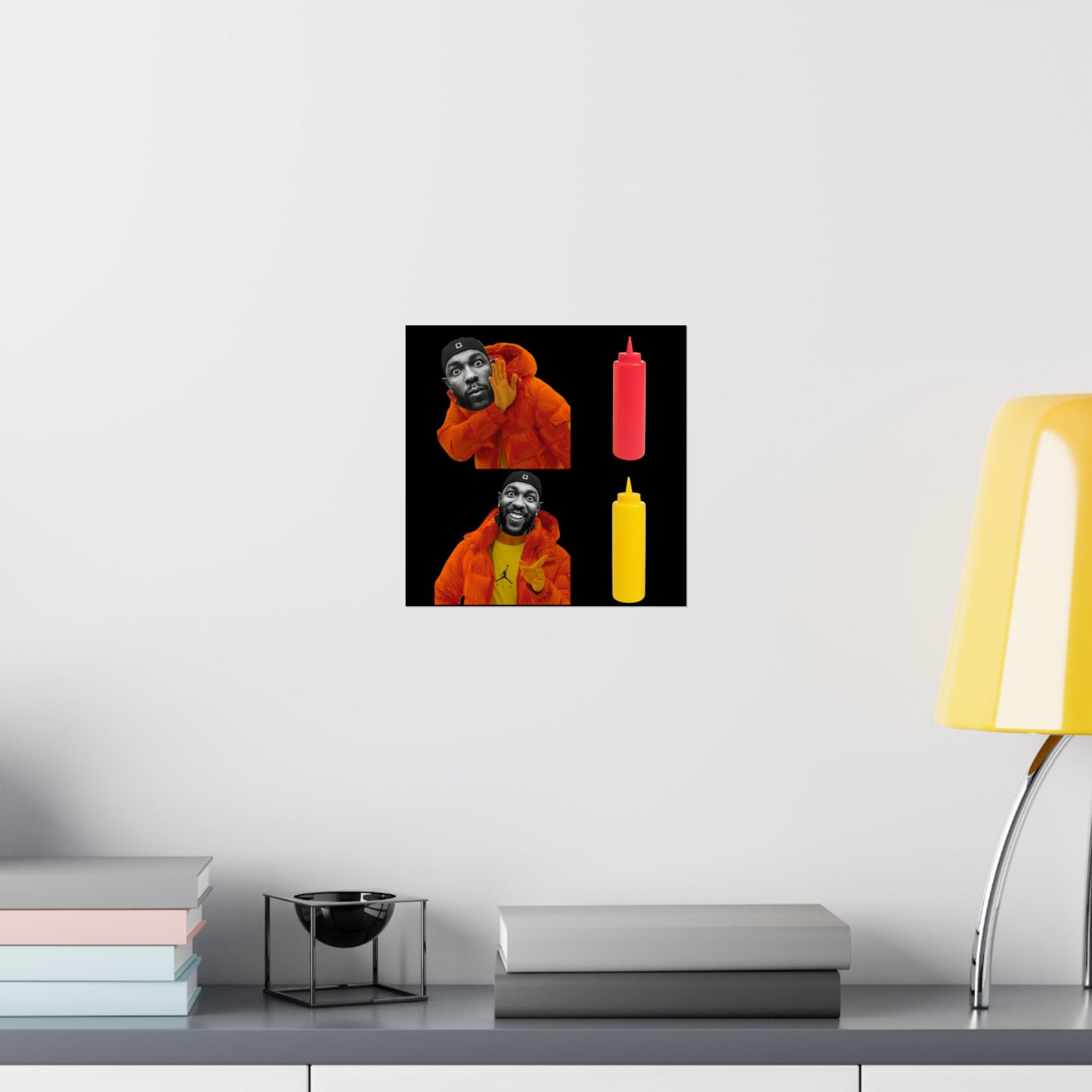 Kendrick Lamar MUSTARD Drake Meme - Matte Posters, Vibrant