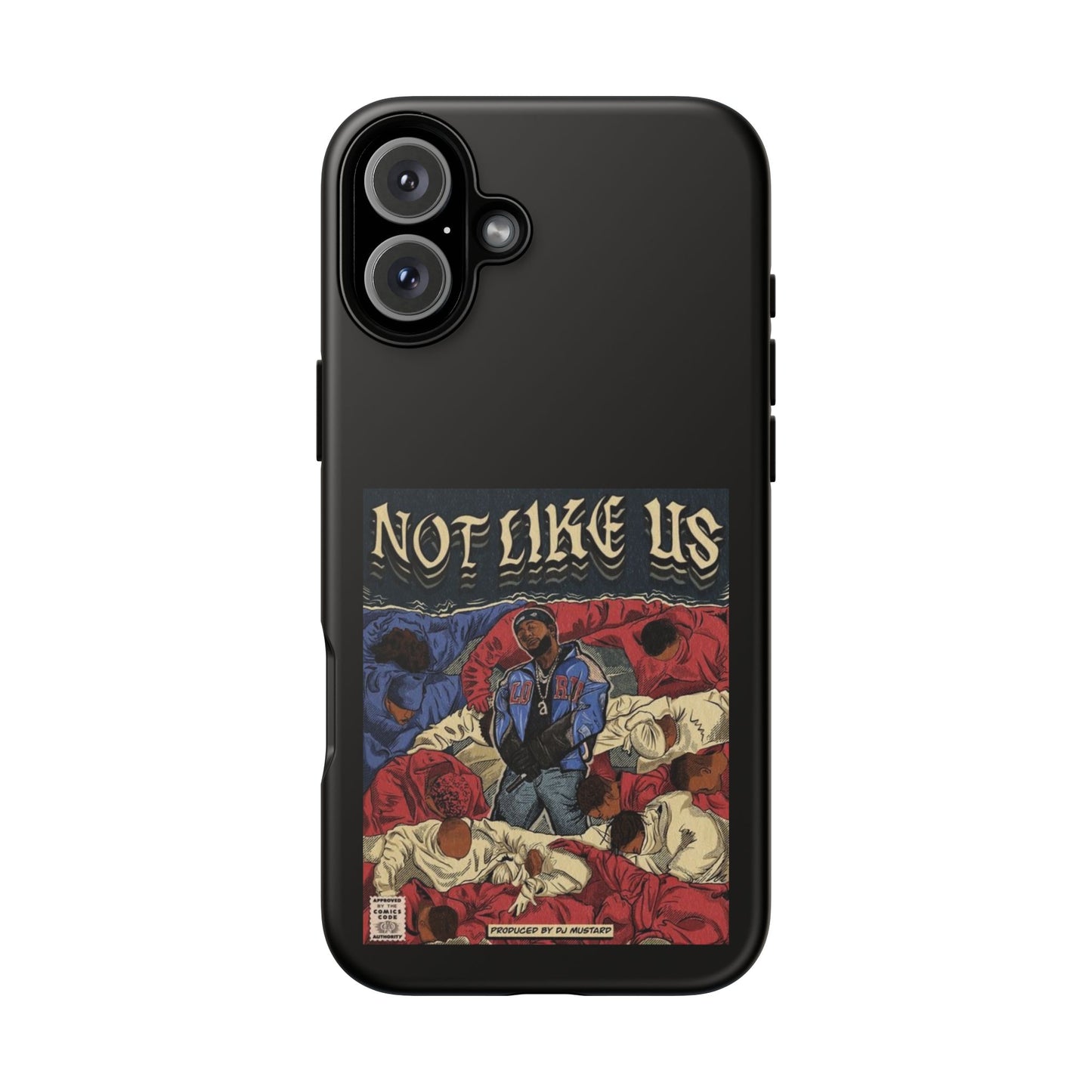 Kendrick Lamar "Not Like Us" Comic Book Cover Tough Phone Case – Hip Hop Art, Shockproof Dual-Layer Protection