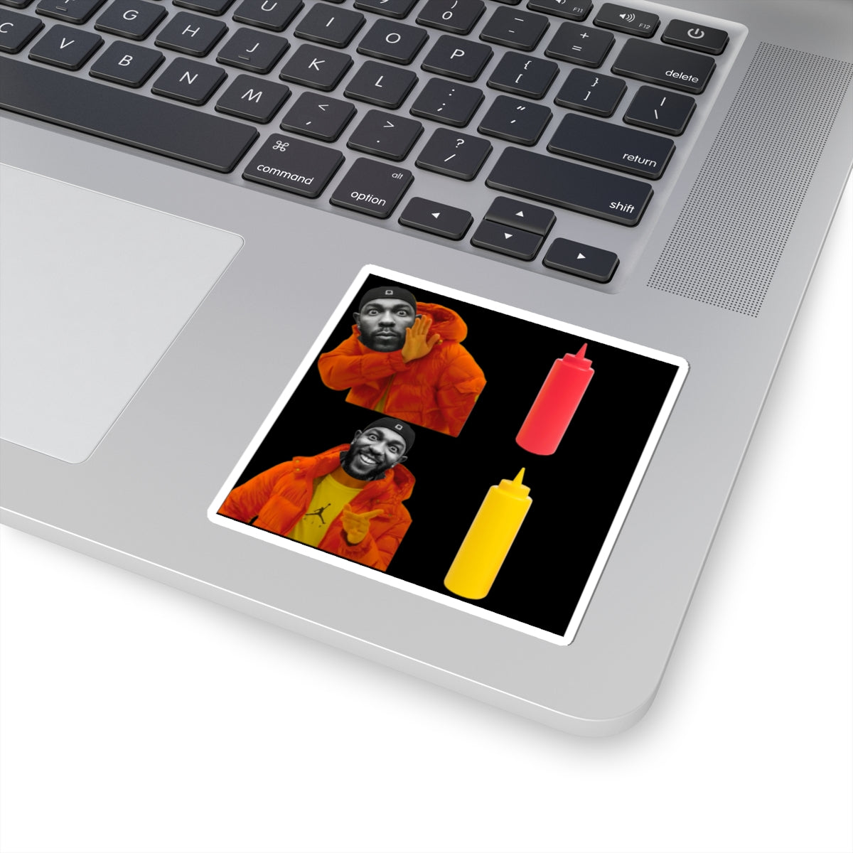 Kendrick Lamar Mustard Drake Meme - Kiss-Cut Sticker