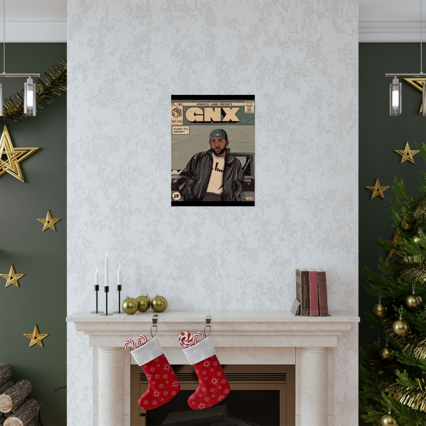 Kendrick Lamar "GNX" Comic Book Cover - Matte Poster – Wall Art Print | Hip-Hop Room Decor | Rap Album Cover Aesthetic