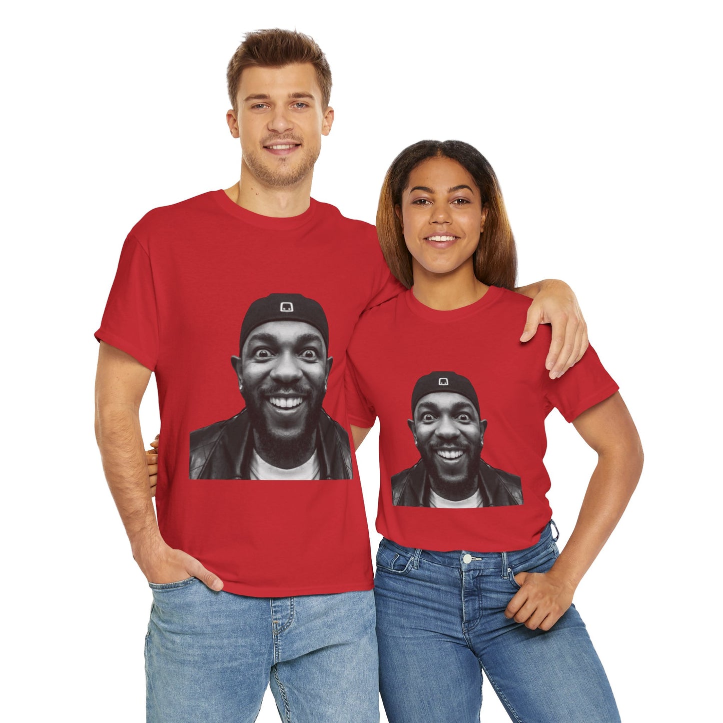 Kendrick Lamar Meme Face Mustard - T-Shirt/Unisex Heavy Cotton Shirt
