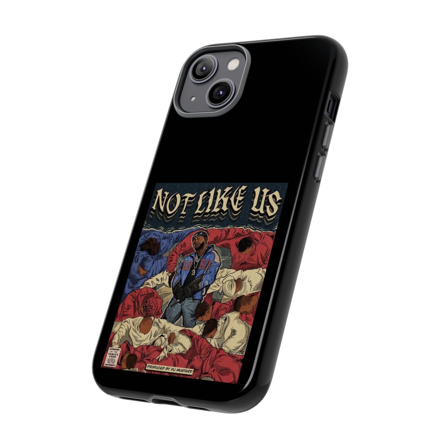 Kendrick Lamar "Not Like Us" Comic Book Cover Tough Phone Case – Hip Hop Art, Shockproof Dual-Layer Protection
