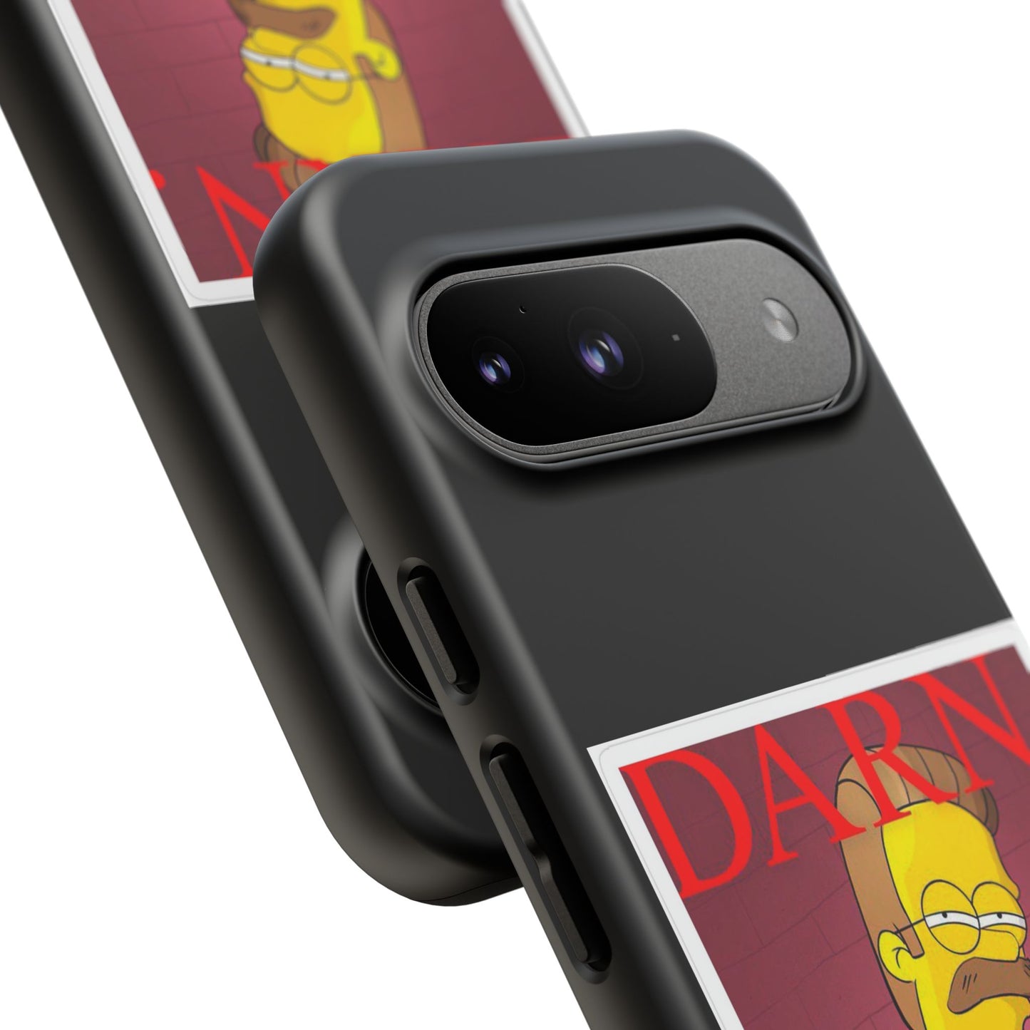 Kendrick Lamar X Simpsons "DARN" Ned Flanders Tough Phone Case – Funny Rap Mashup Cover for iPhone, Samsung, & More