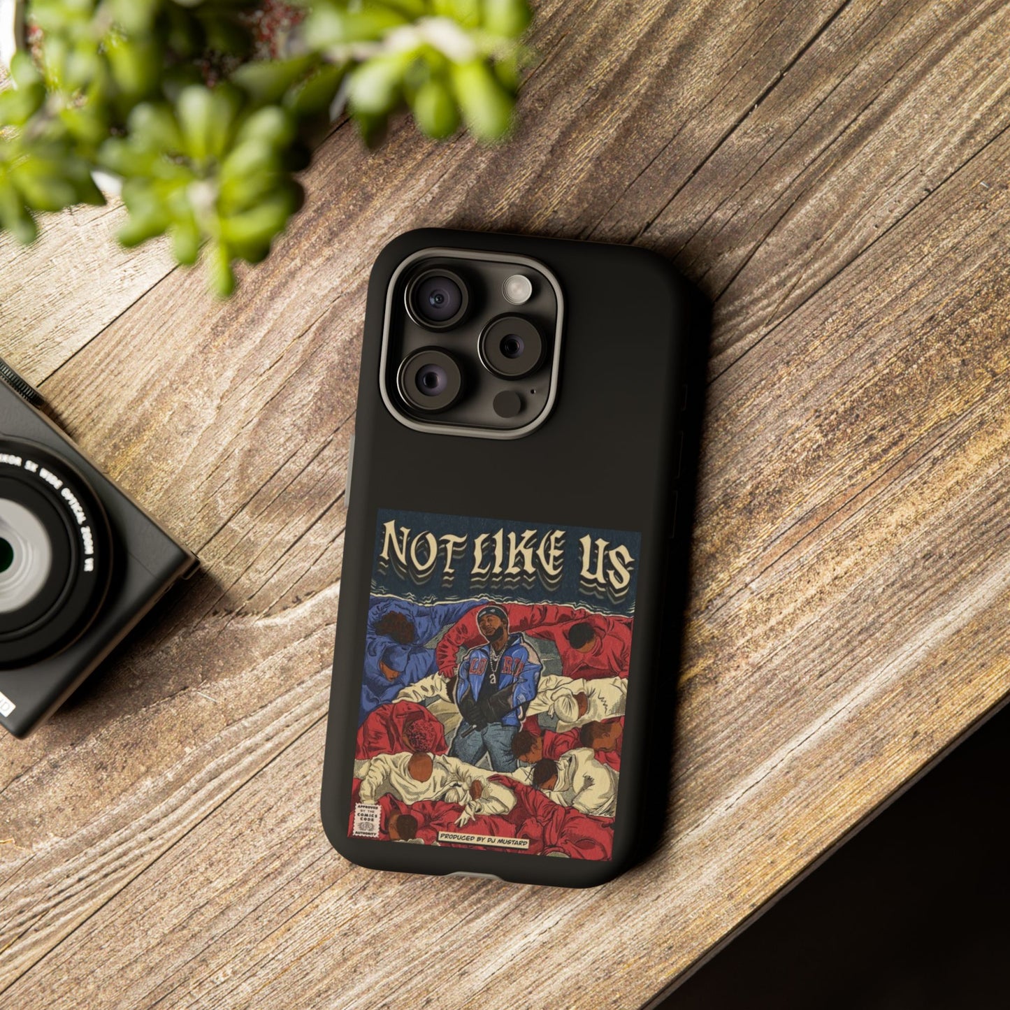 Kendrick Lamar "Not Like Us" Comic Book Cover Tough Phone Case – Hip Hop Art, Shockproof Dual-Layer Protection