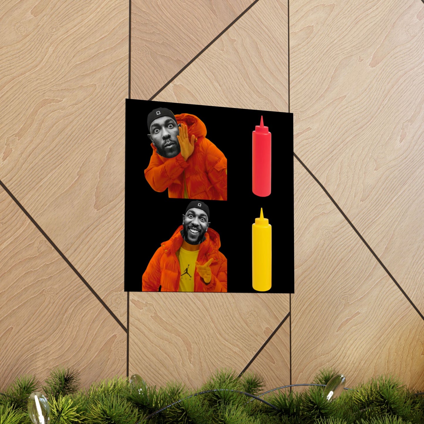 Kendrick Lamar MUSTARD Drake Meme - Matte Posters, Vibrant