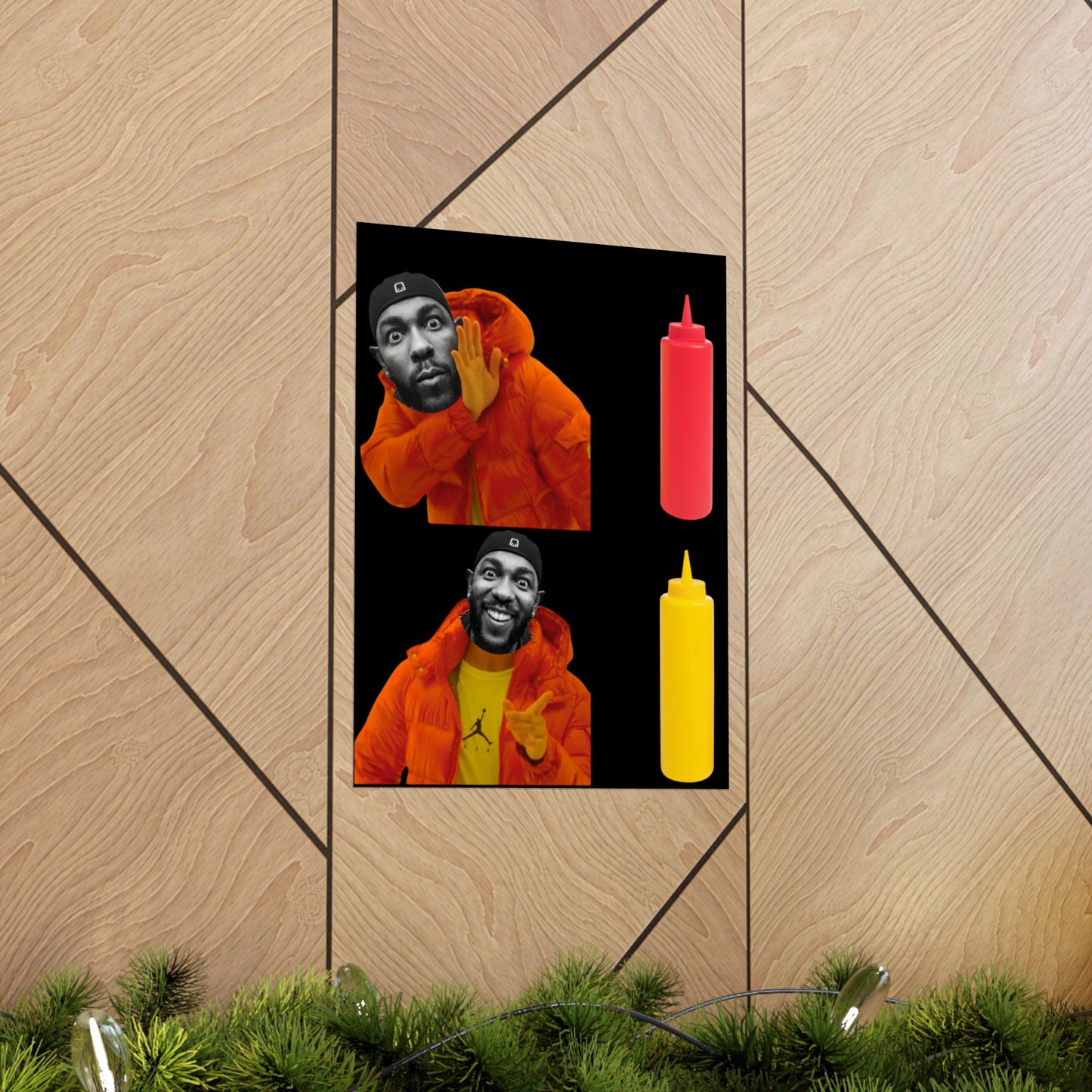 Kendrick Lamar MUSTARD Drake Meme - Matte Posters, Vibrant