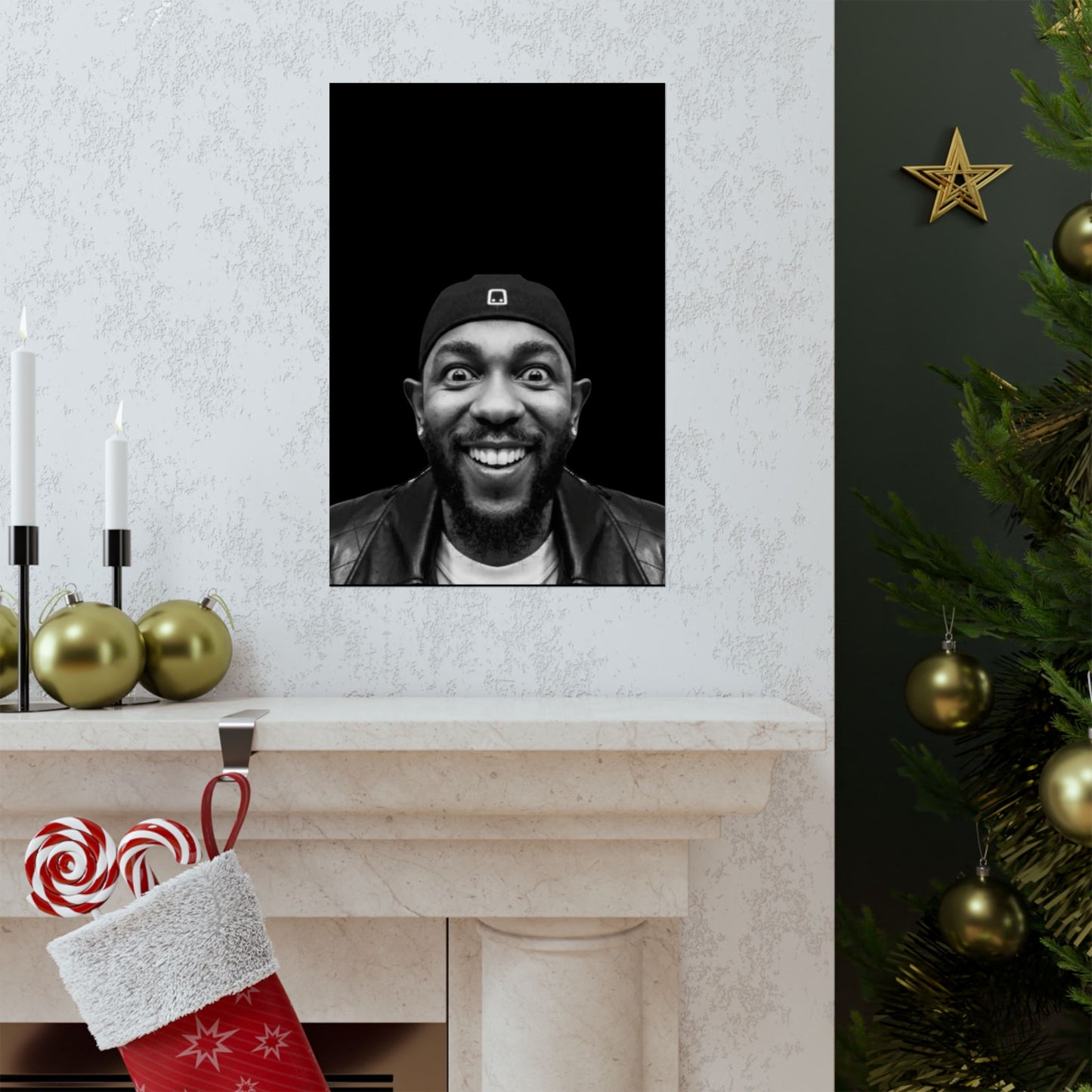 Kendrick Lamar Meme Face Mustard - Matte Posters
