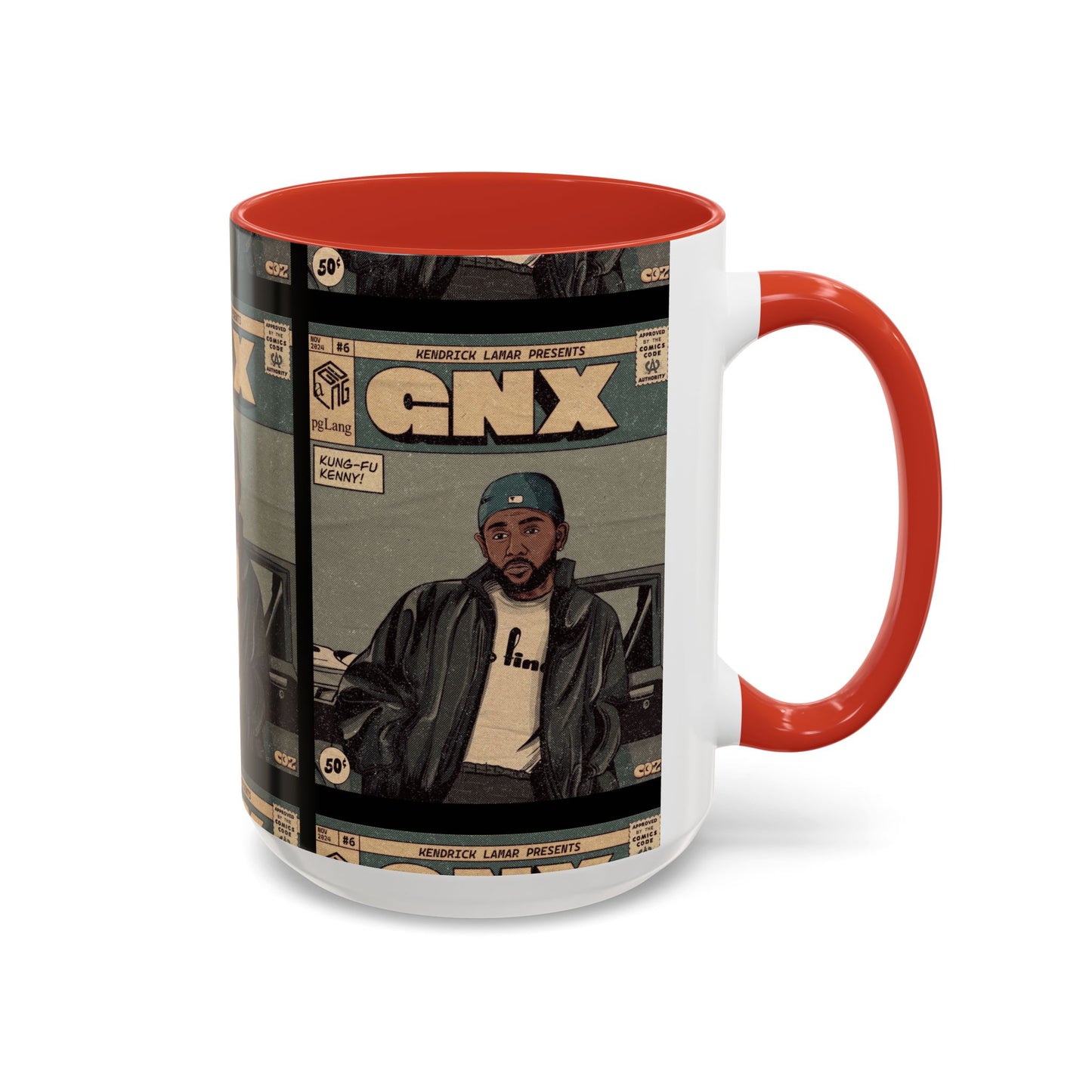 Kendrick Lamar "GNX" Comic Cover Mug – Hip-Hop Art Coffee Cup, Gift for Music Fans
