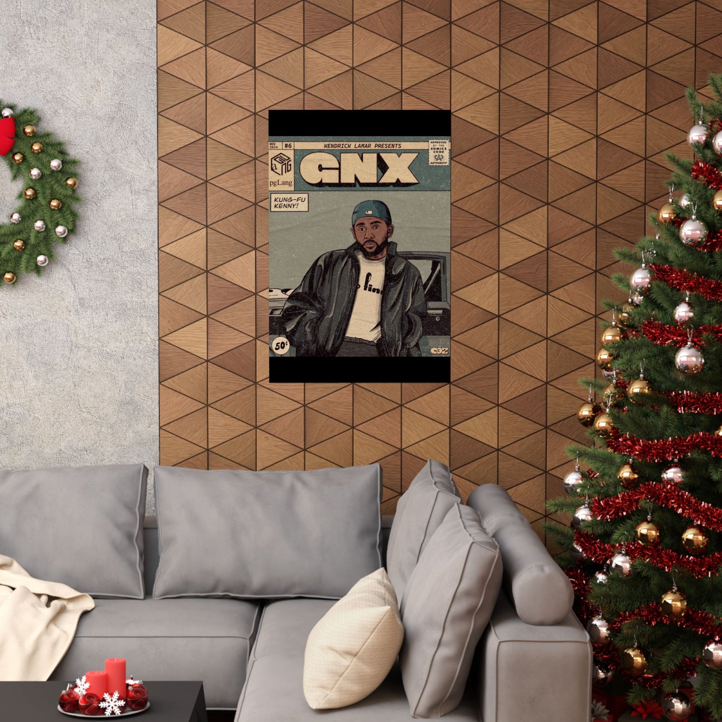 Kendrick Lamar "GNX" Comic Book Cover - Matte Poster – Wall Art Print | Hip-Hop Room Decor | Rap Album Cover Aesthetic