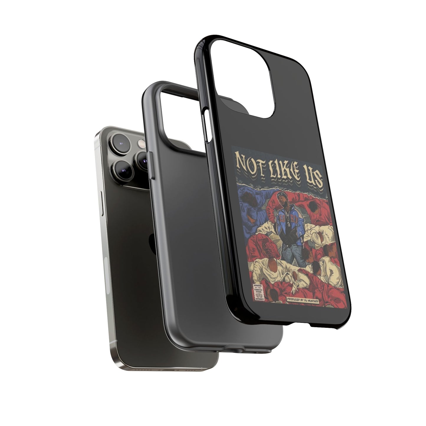 Kendrick Lamar "Not Like Us" Comic Book Cover Tough Phone Case – Hip Hop Art, Shockproof Dual-Layer Protection