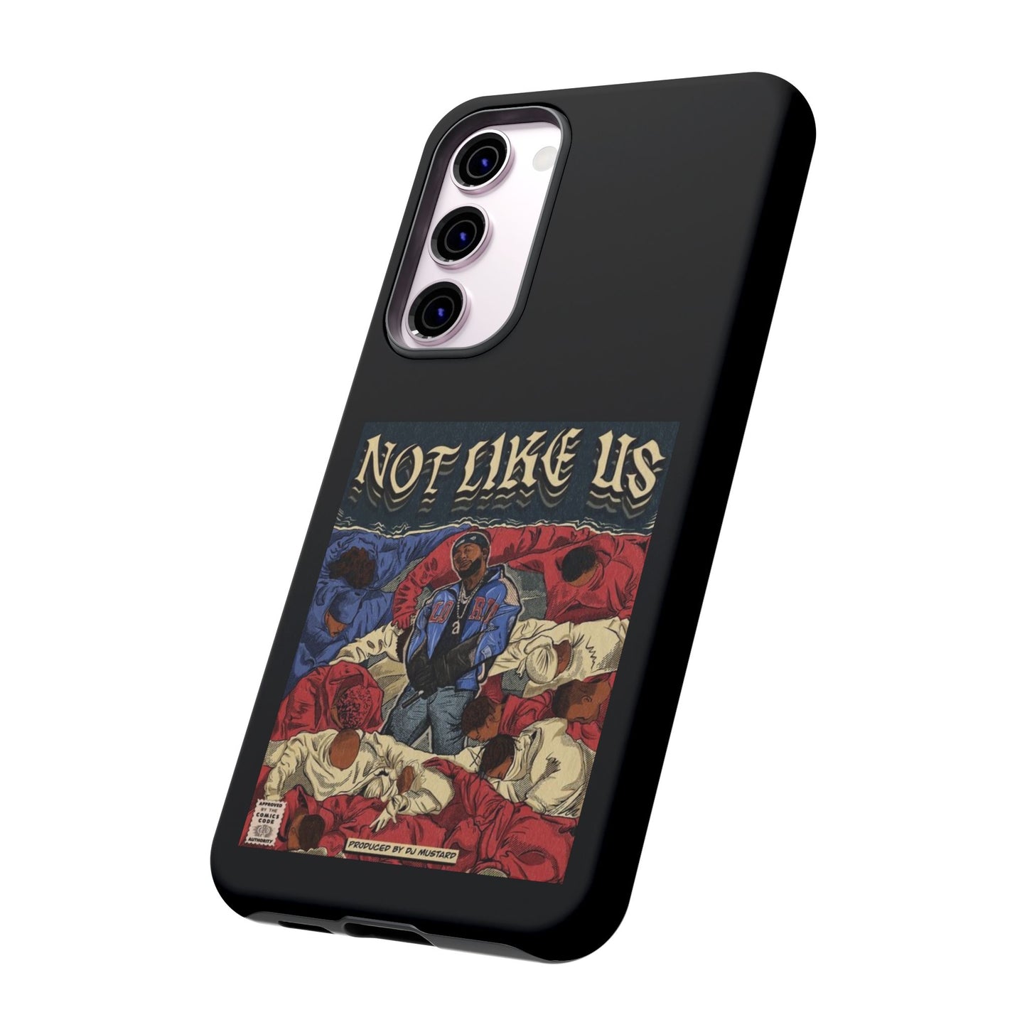 Kendrick Lamar "Not Like Us" Comic Book Cover Tough Phone Case – Hip Hop Art, Shockproof Dual-Layer Protection