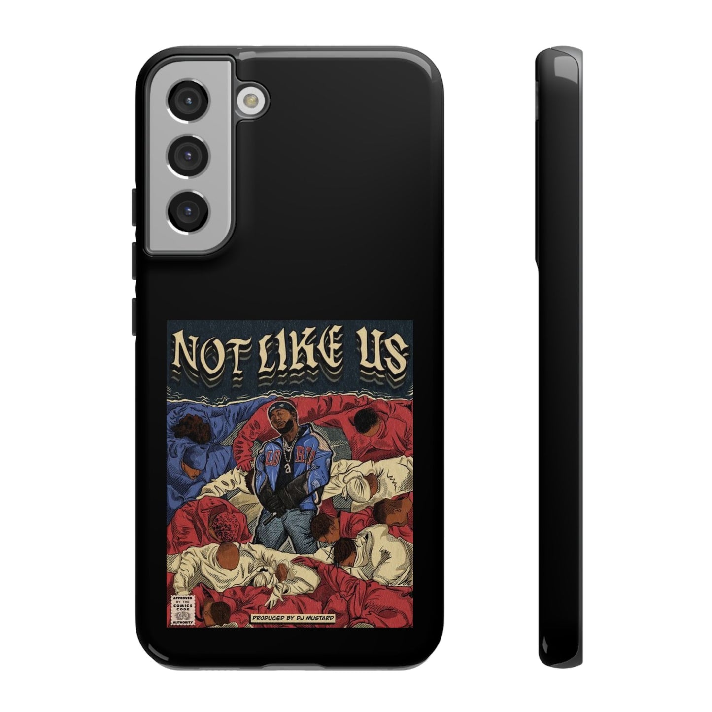 Kendrick Lamar "Not Like Us" Comic Book Cover Tough Phone Case – Hip Hop Art, Shockproof Dual-Layer Protection