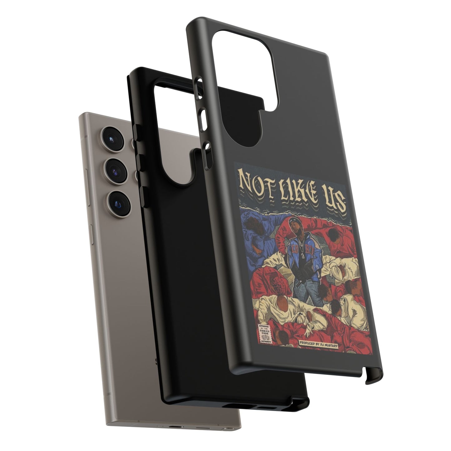 Kendrick Lamar "Not Like Us" Comic Book Cover Tough Phone Case – Hip Hop Art, Shockproof Dual-Layer Protection