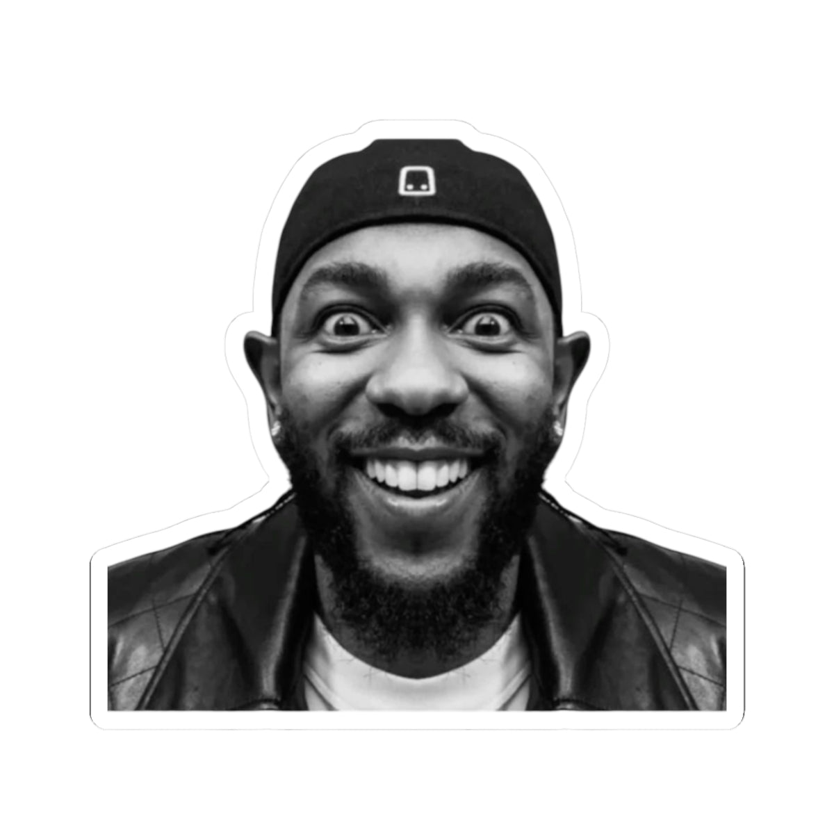 Kendrick Lamar Meme Face Mustard - Sticker Kiss-Cut