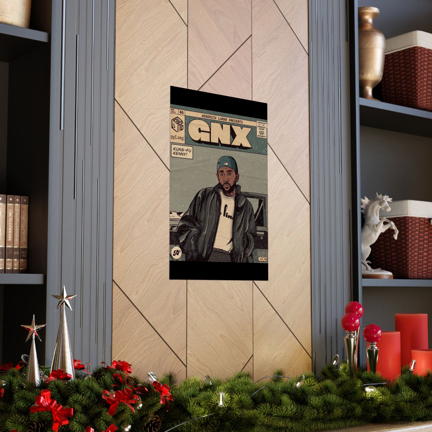 Kendrick Lamar "GNX" Comic Book Cover - Matte Poster – Wall Art Print | Hip-Hop Room Decor | Rap Album Cover Aesthetic