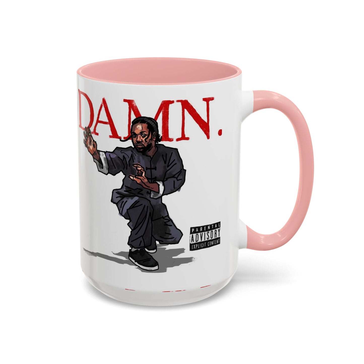 Kendrick Lamar “Kung Fu Kenny” DAMN Mug – Hip-Hop Coffee Cup, Artistic Fan Gift