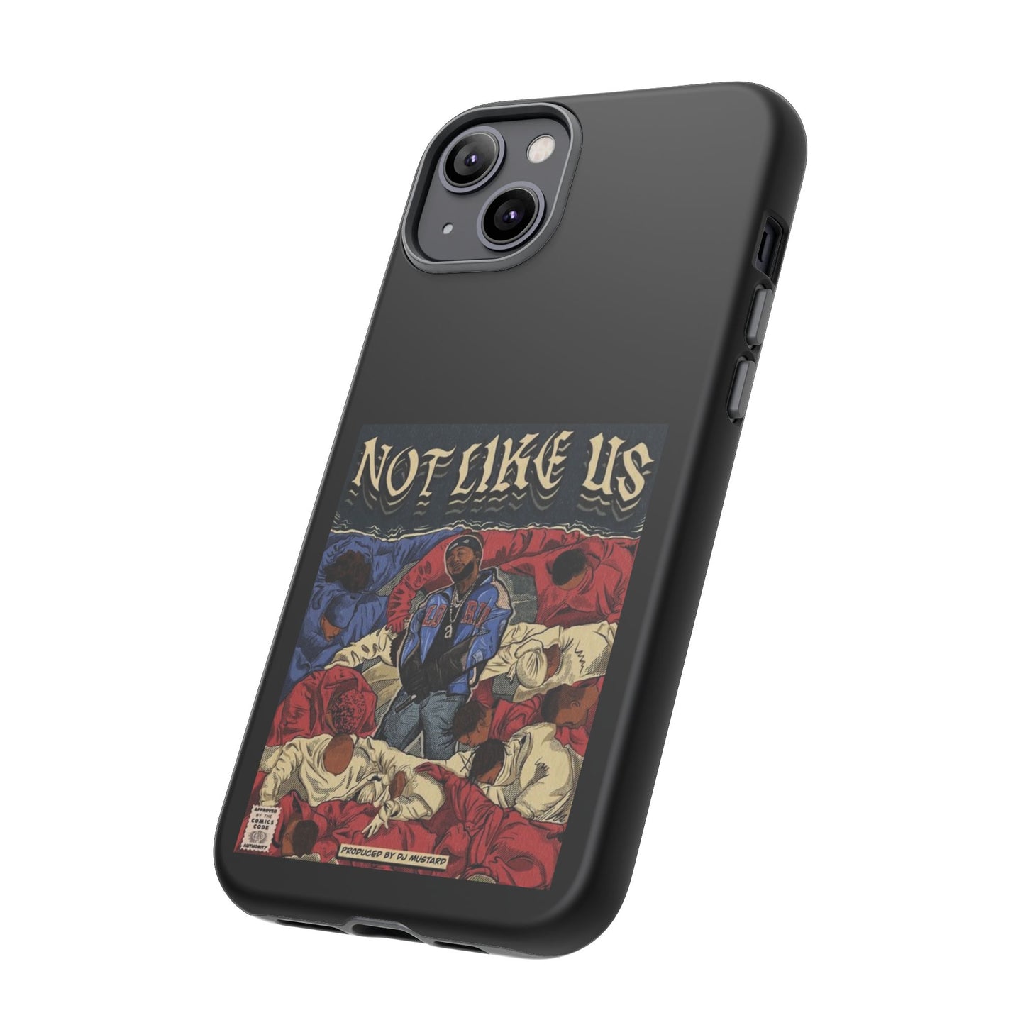 Kendrick Lamar "Not Like Us" Comic Book Cover Tough Phone Case – Hip Hop Art, Shockproof Dual-Layer Protection