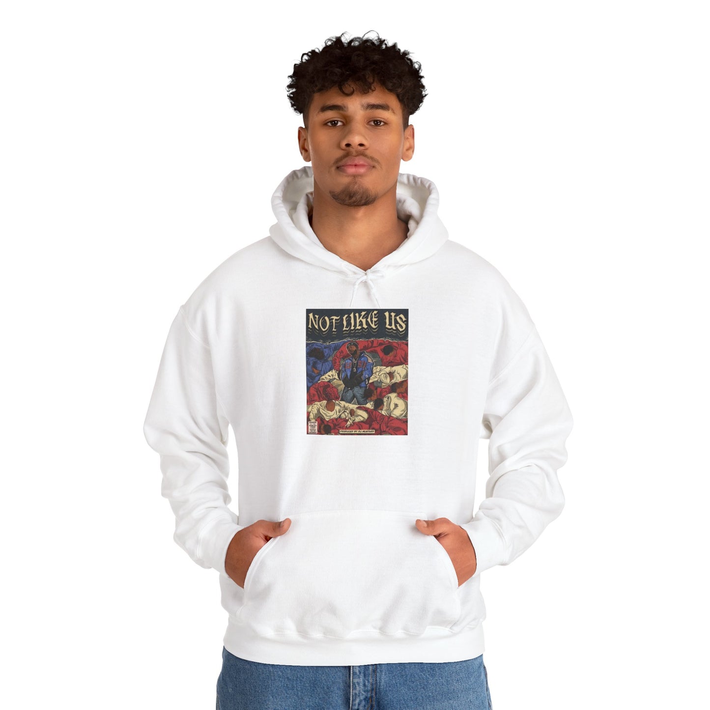 Kendrick Lamar "Not Like Us" Comic Book Hoodie – Hip Hop Fan Art Sweatshirt, Unisex Streetwear Gift