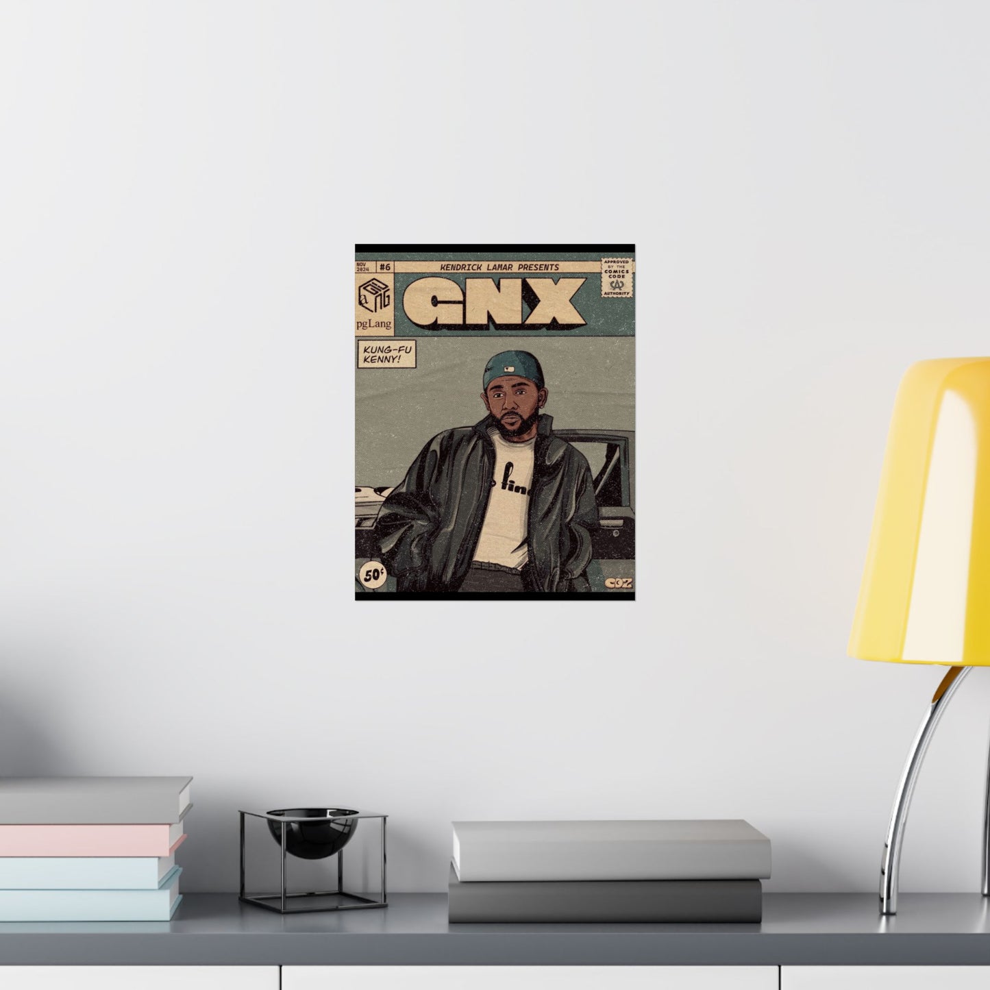 Kendrick Lamar "GNX" Comic Book Cover - Matte Poster – Wall Art Print | Hip-Hop Room Decor | Rap Album Cover Aesthetic