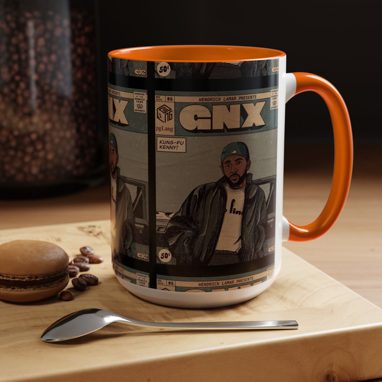 Kendrick Lamar "GNX" Comic Cover Mug – Hip-Hop Art Coffee Cup, Gift for Music Fans