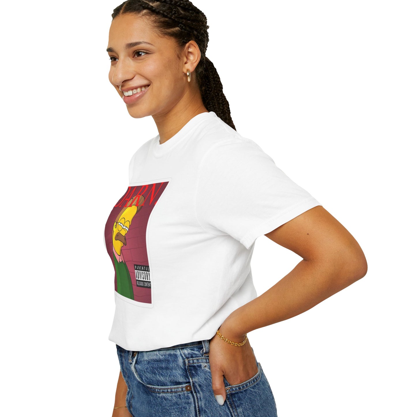 Kendrick Lamar X Simpsons 'Darn' Ned Flanders Mashup - T-shirt, Graphic Tee, Unisex