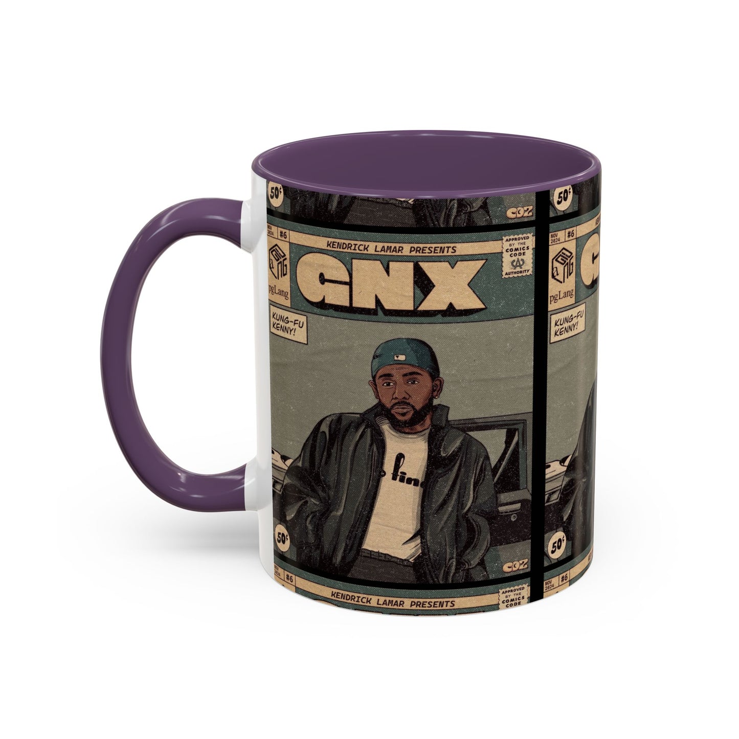 Kendrick Lamar "GNX" Comic Cover Mug – Hip-Hop Art Coffee Cup, Gift for Music Fans