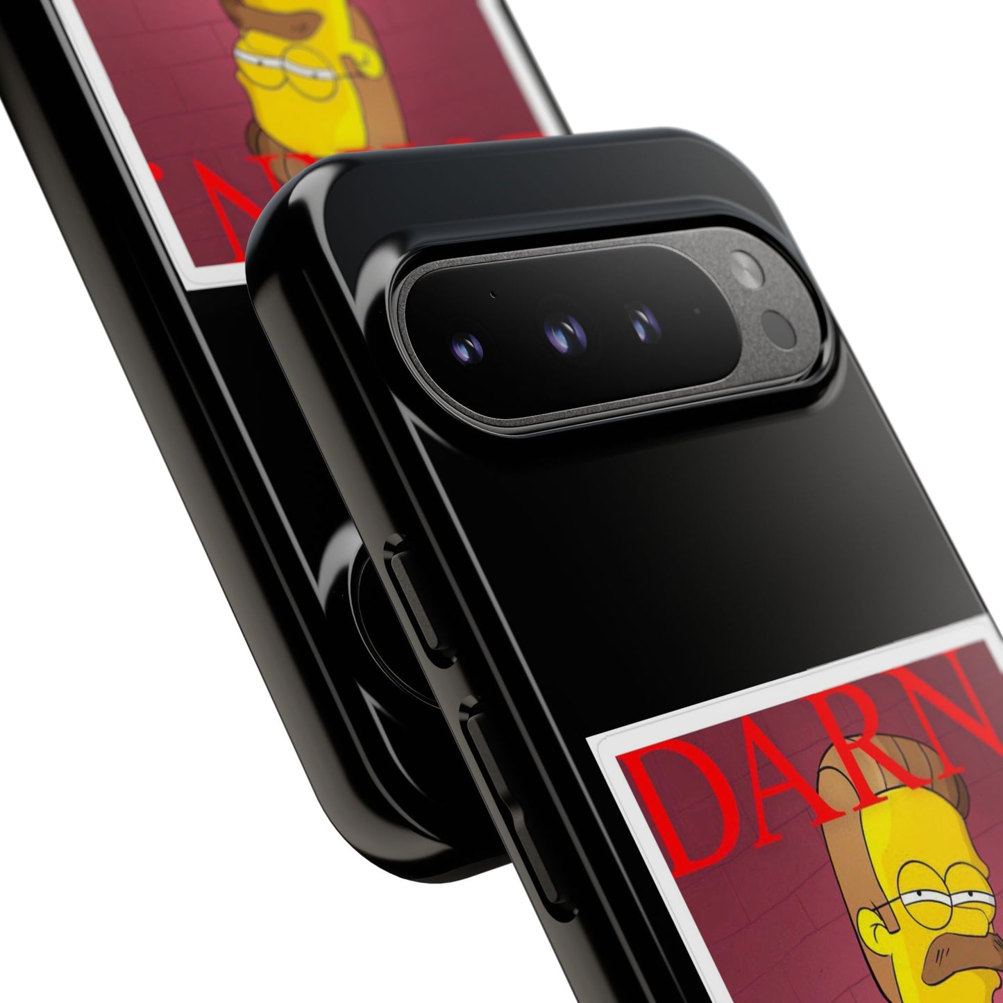 Kendrick Lamar X Simpsons "DARN" Ned Flanders Tough Phone Case – Funny Rap Mashup Cover for iPhone, Samsung, & More