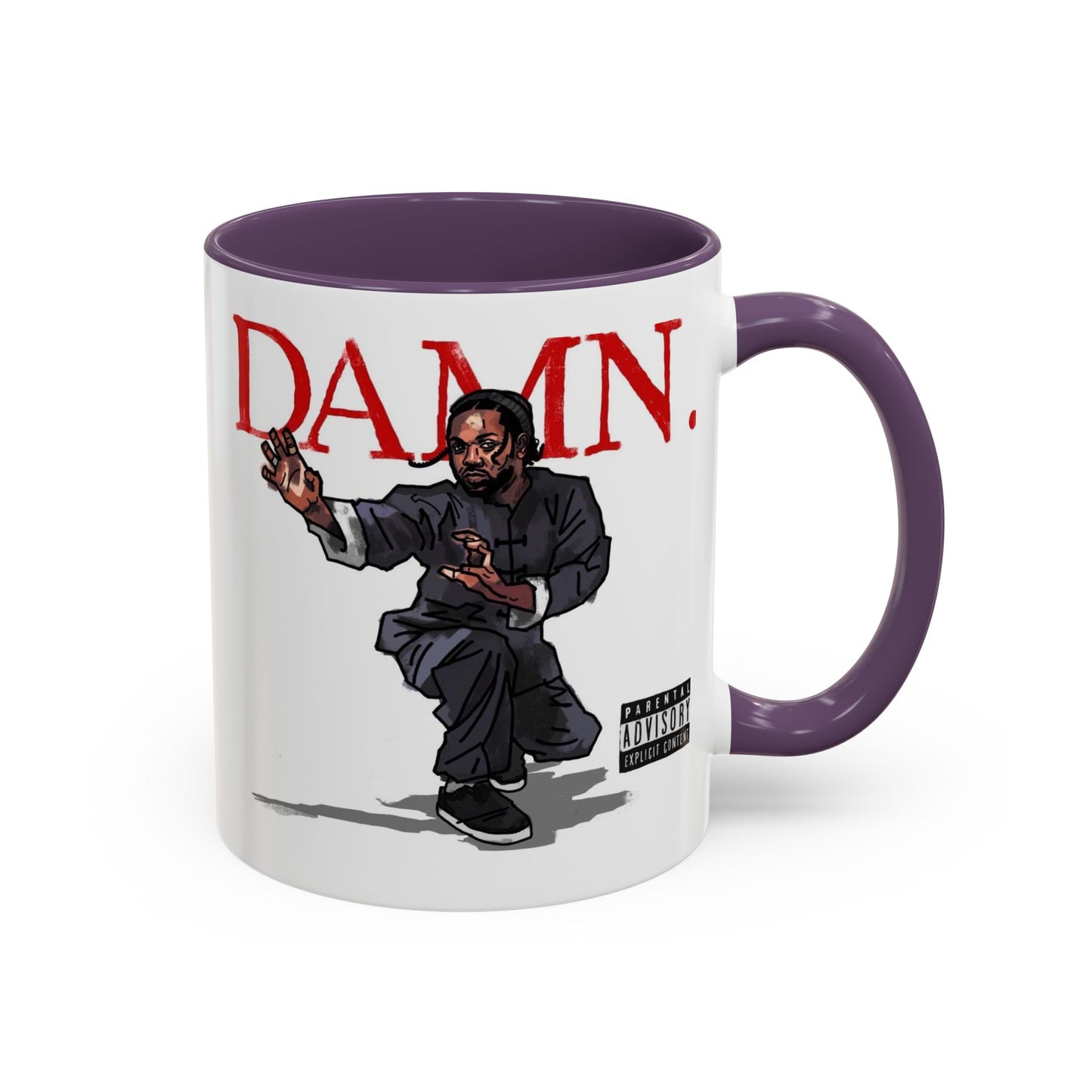 Kendrick Lamar “Kung Fu Kenny” DAMN Mug – Hip-Hop Coffee Cup, Artistic Fan Gift