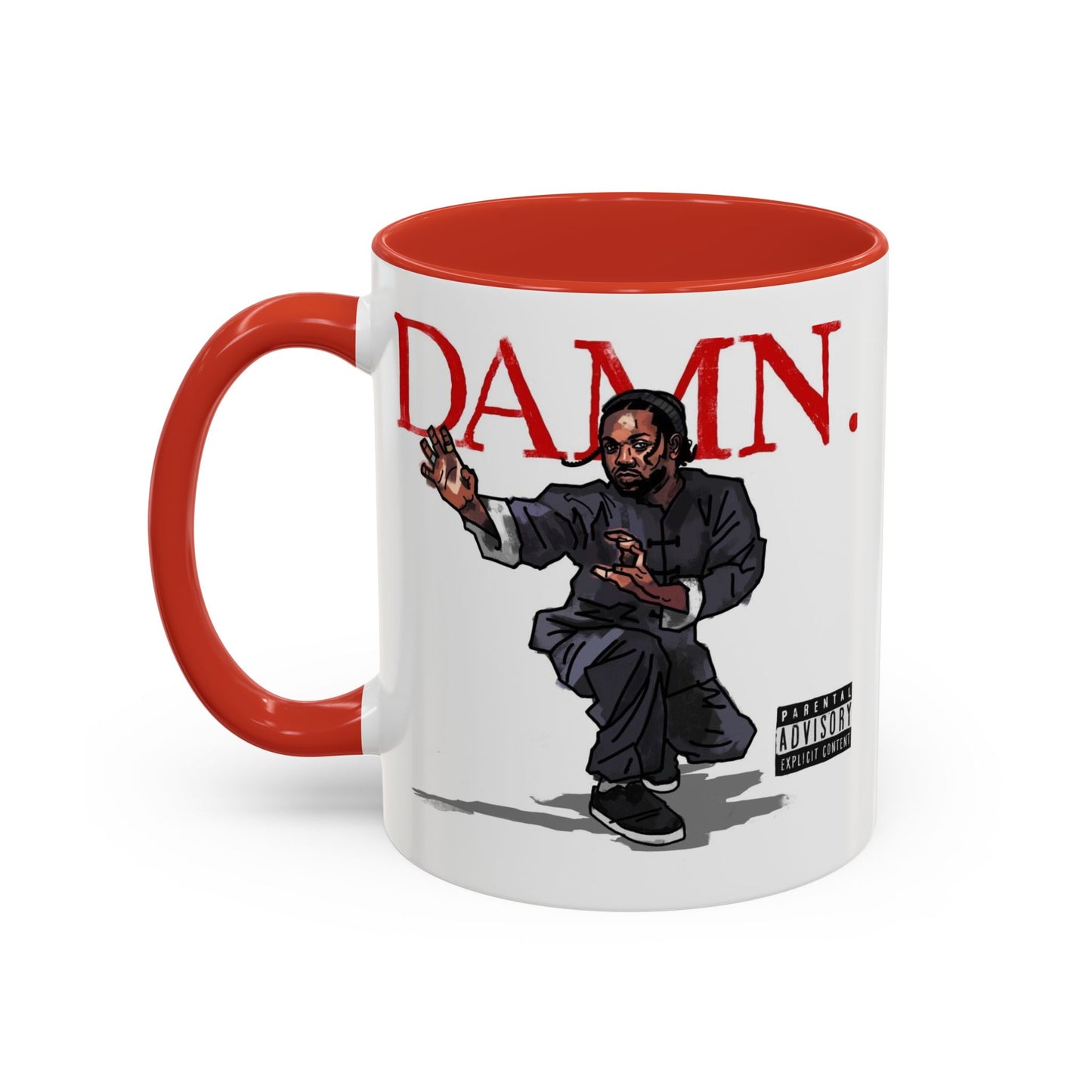 Kendrick Lamar “Kung Fu Kenny” DAMN Mug – Hip-Hop Coffee Cup, Artistic Fan Gift