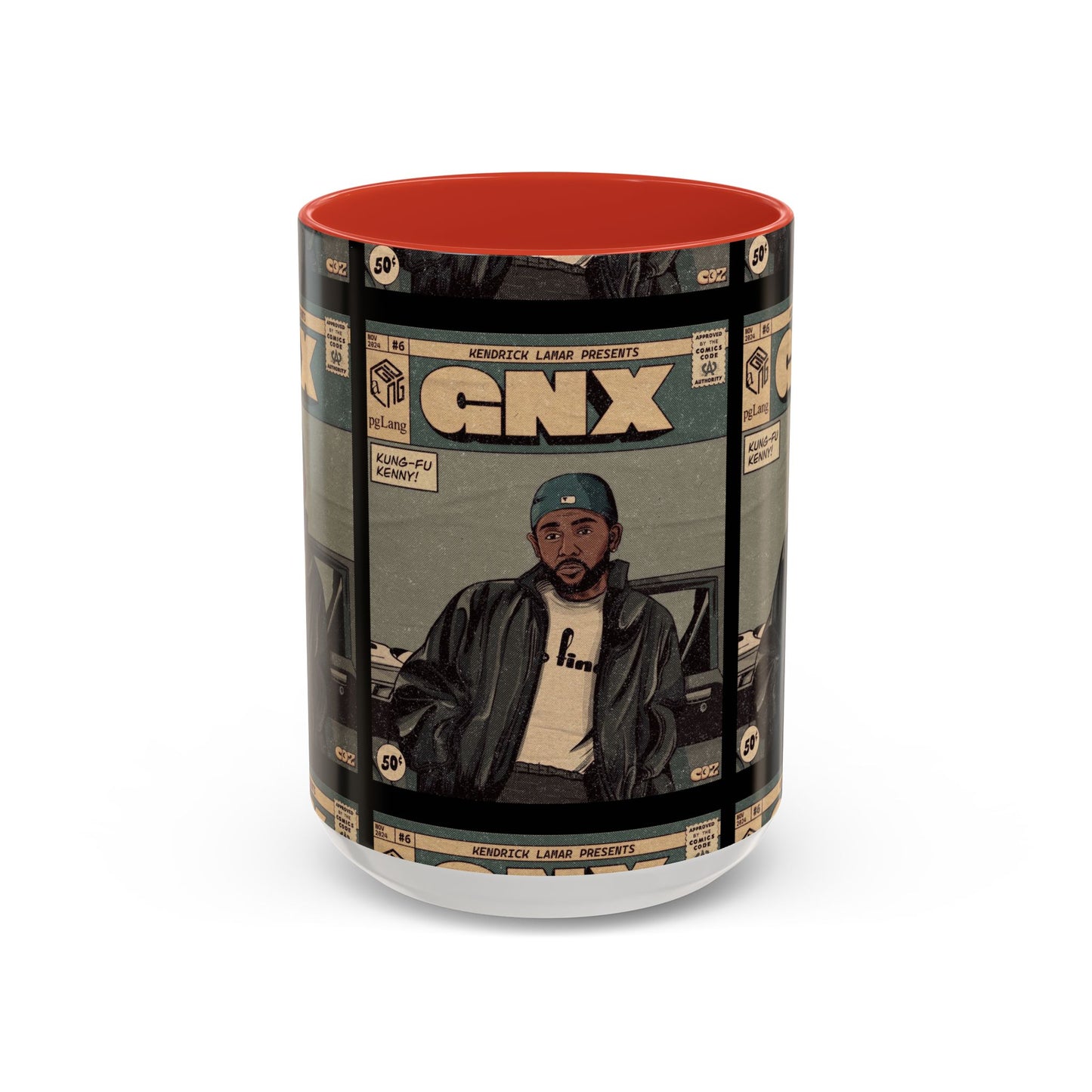 Kendrick Lamar "GNX" Comic Cover Mug – Hip-Hop Art Coffee Cup, Gift for Music Fans