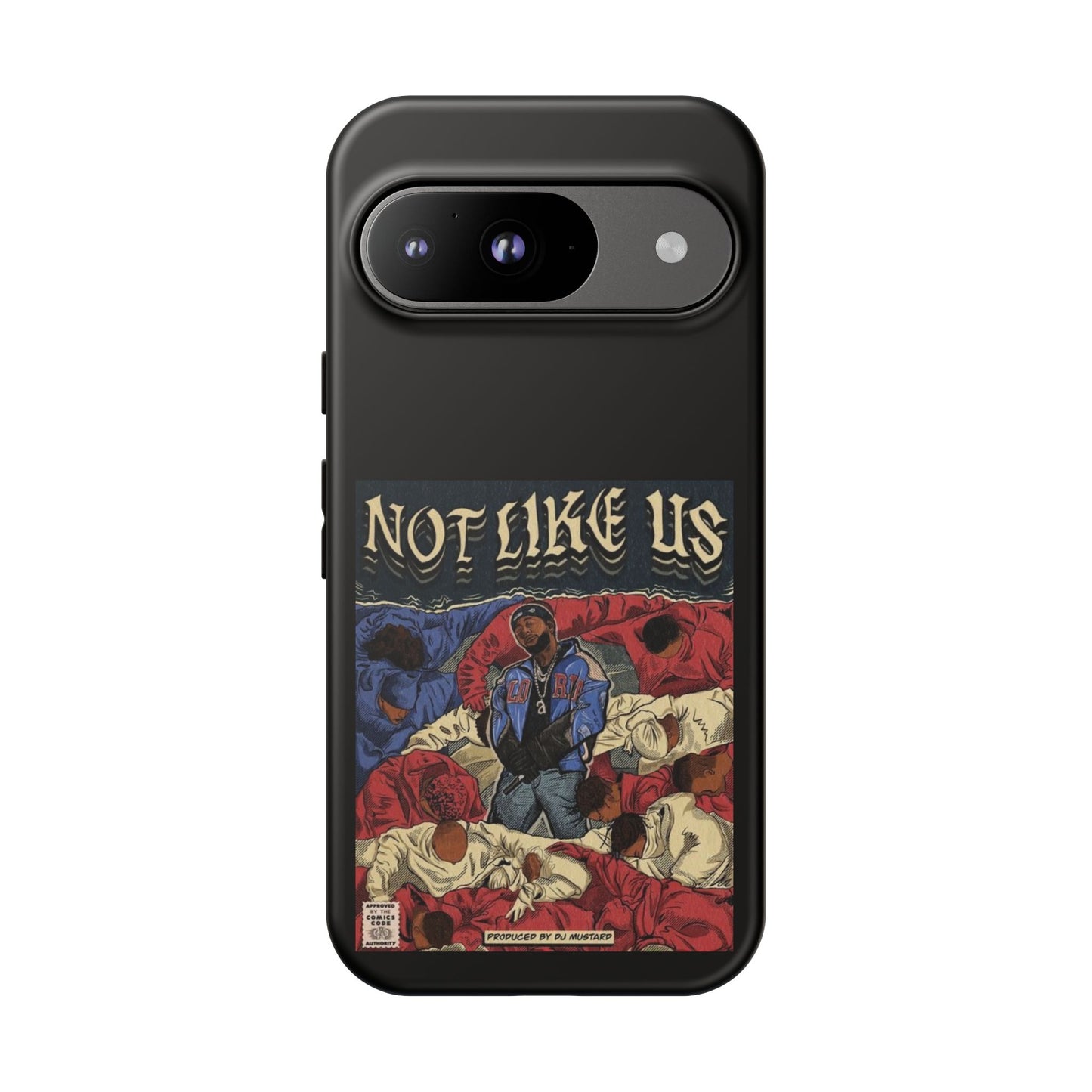 Kendrick Lamar "Not Like Us" Comic Book Cover Tough Phone Case – Hip Hop Art, Shockproof Dual-Layer Protection