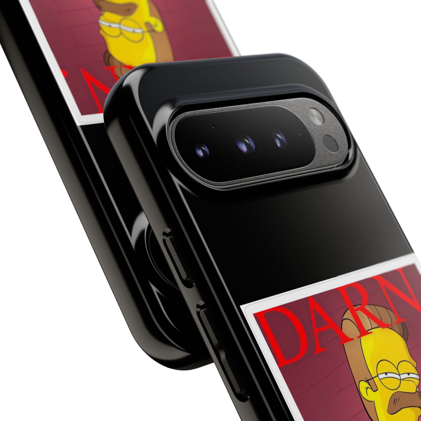 Kendrick Lamar X Simpsons "DARN" Ned Flanders Tough Phone Case – Funny Rap Mashup Cover for iPhone, Samsung, & More