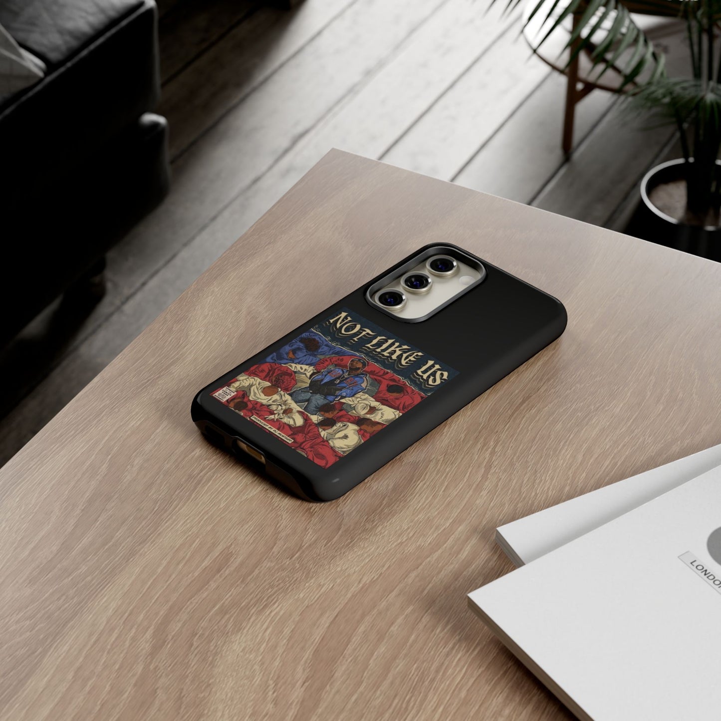 Kendrick Lamar "Not Like Us" Comic Book Cover Tough Phone Case – Hip Hop Art, Shockproof Dual-Layer Protection