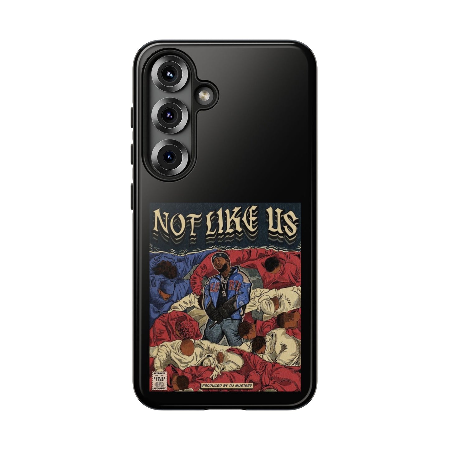 Kendrick Lamar "Not Like Us" Comic Book Cover Tough Phone Case – Hip Hop Art, Shockproof Dual-Layer Protection