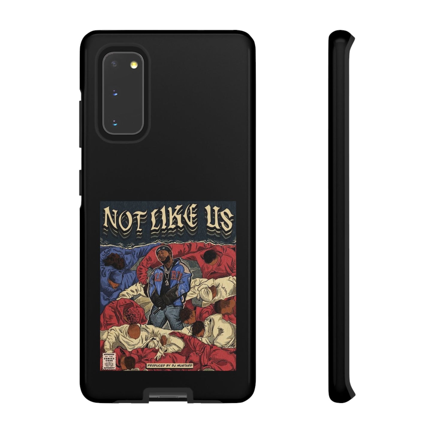 Kendrick Lamar "Not Like Us" Comic Book Cover Tough Phone Case – Hip Hop Art, Shockproof Dual-Layer Protection