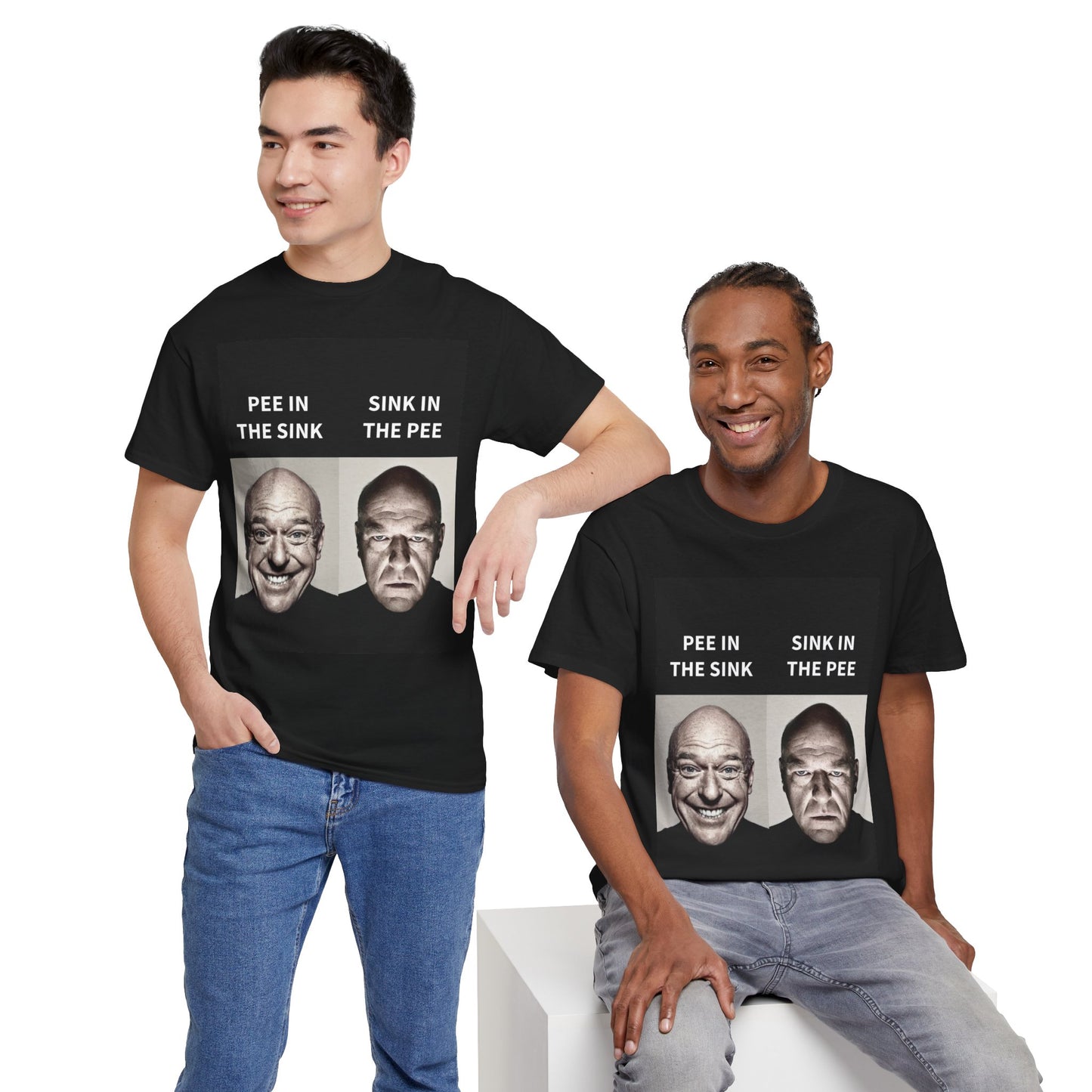 Dean Norris Breaking Bad "PEE IN THE SINK" Meme T-Shirt - WAS $24.99