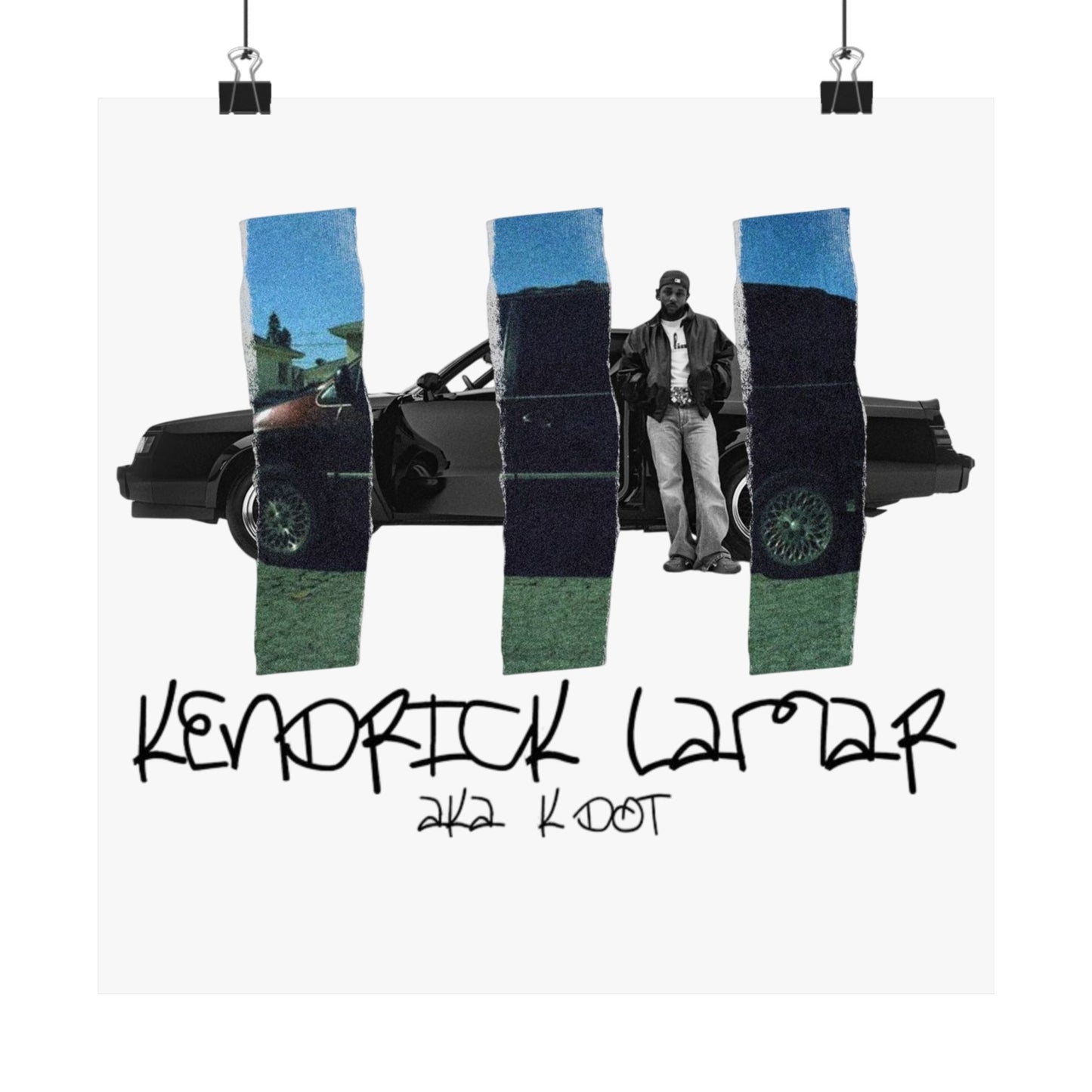 Kendrick Lamar GNX + Good Kid, m.A.A.d City Mashup Poster, Matte – Rap Wall Art, Hip-Hop Home Decor, Urban Music Print, Gift for Fan