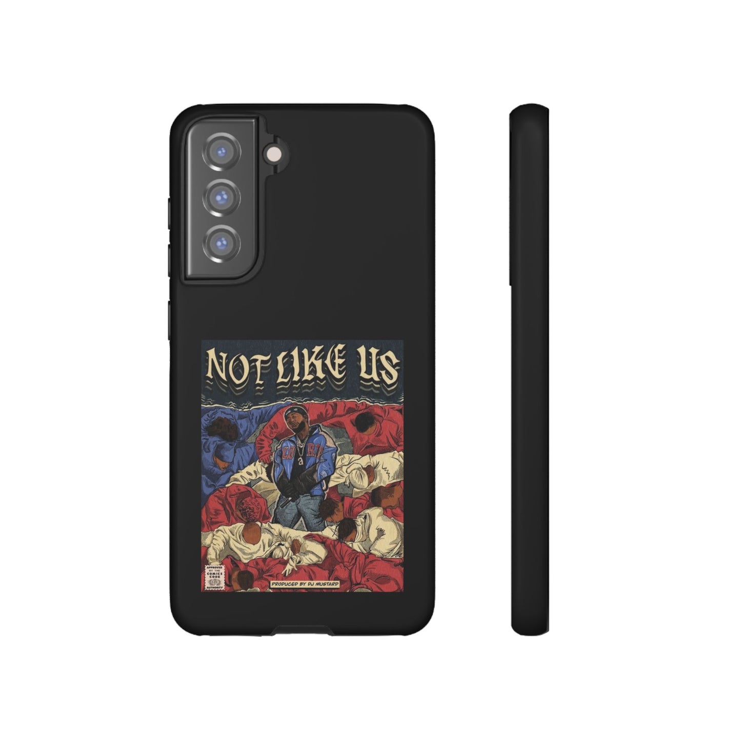 Kendrick Lamar "Not Like Us" Comic Book Cover Tough Phone Case – Hip Hop Art, Shockproof Dual-Layer Protection