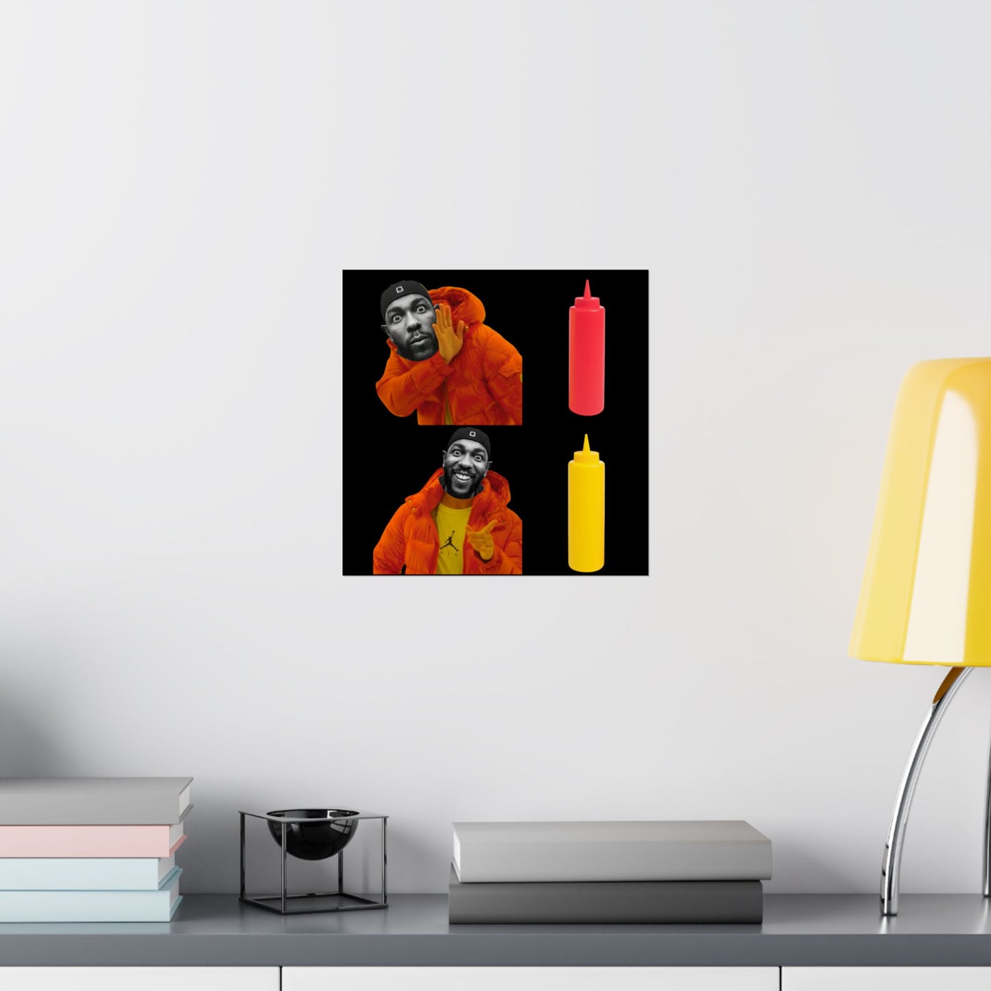 Kendrick Lamar MUSTARD Drake Meme - Matte Posters, Vibrant
